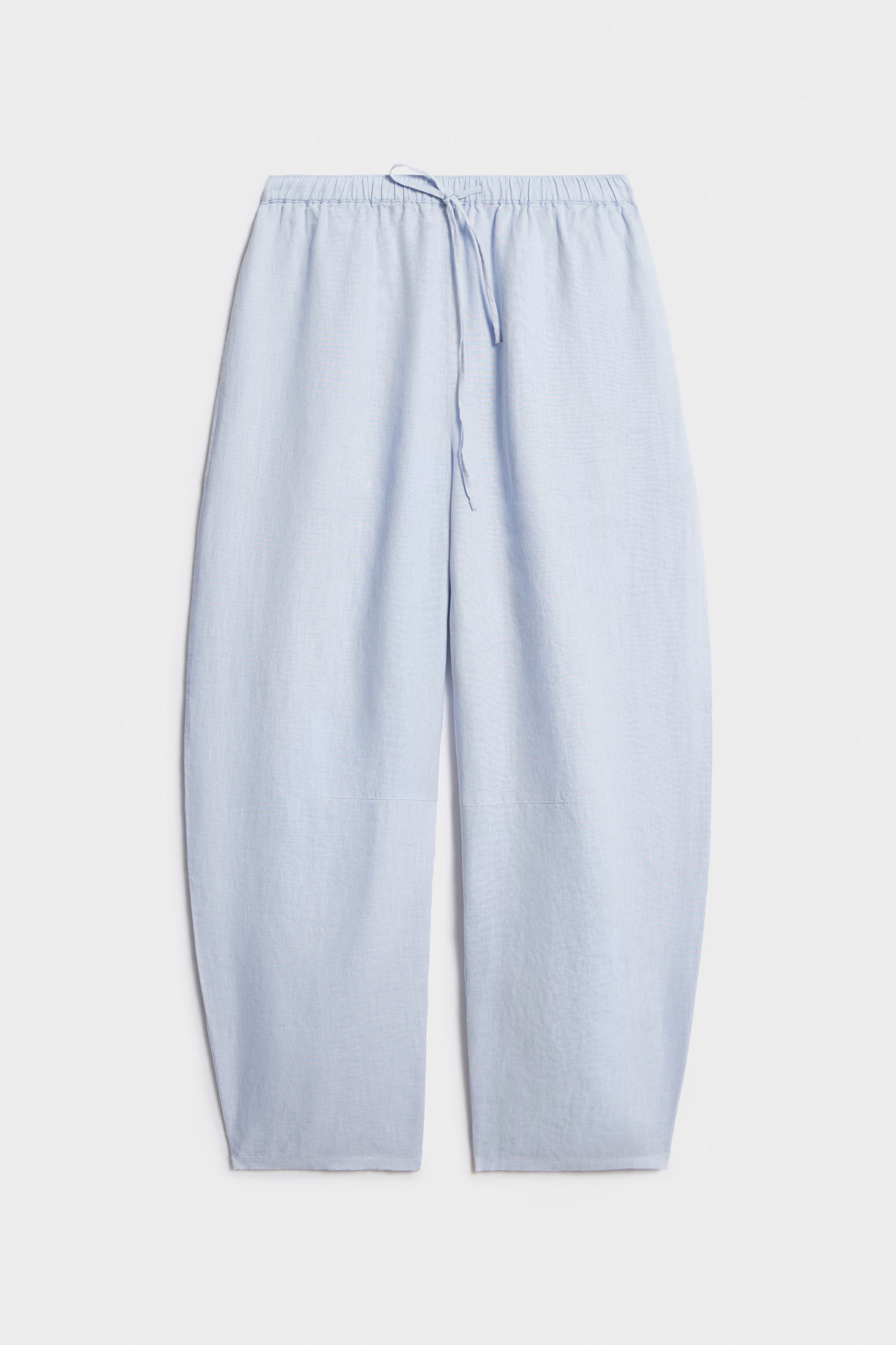 LINEN BAGGY TROUSERS - Image 5