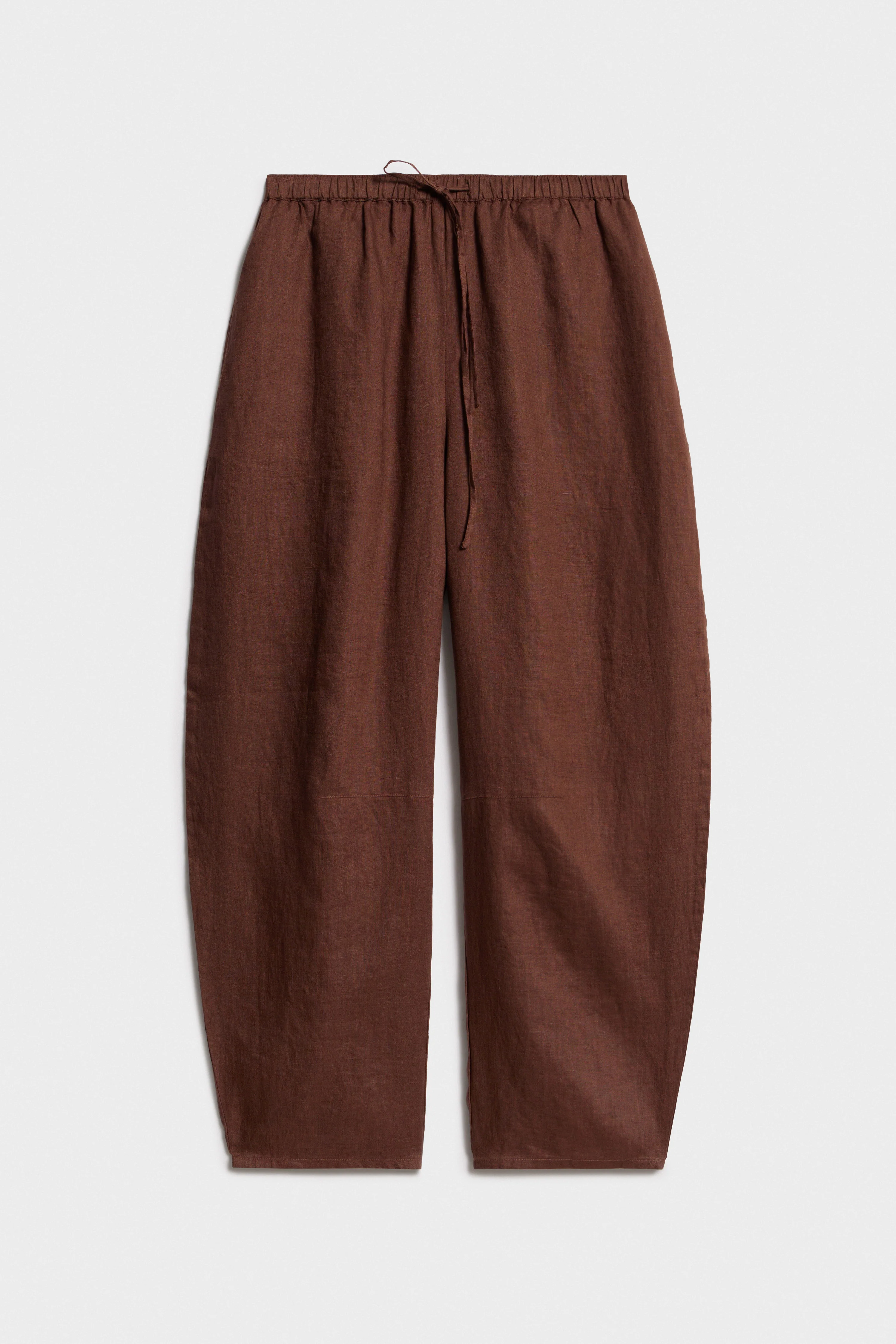 LINEN BAGGY TROUSERS - Image 6