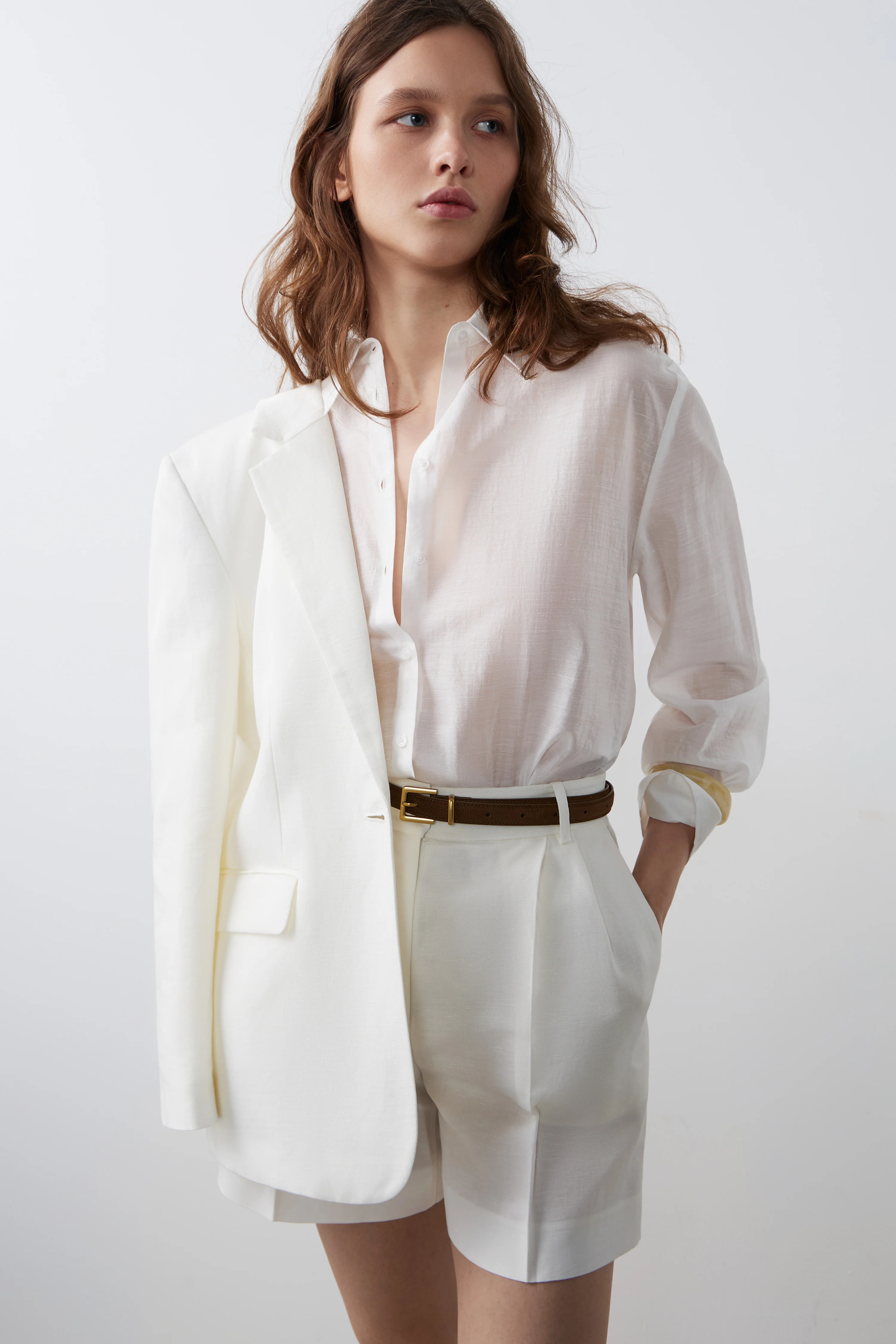 LYOCELL-LINEN SHORTS - Image 4