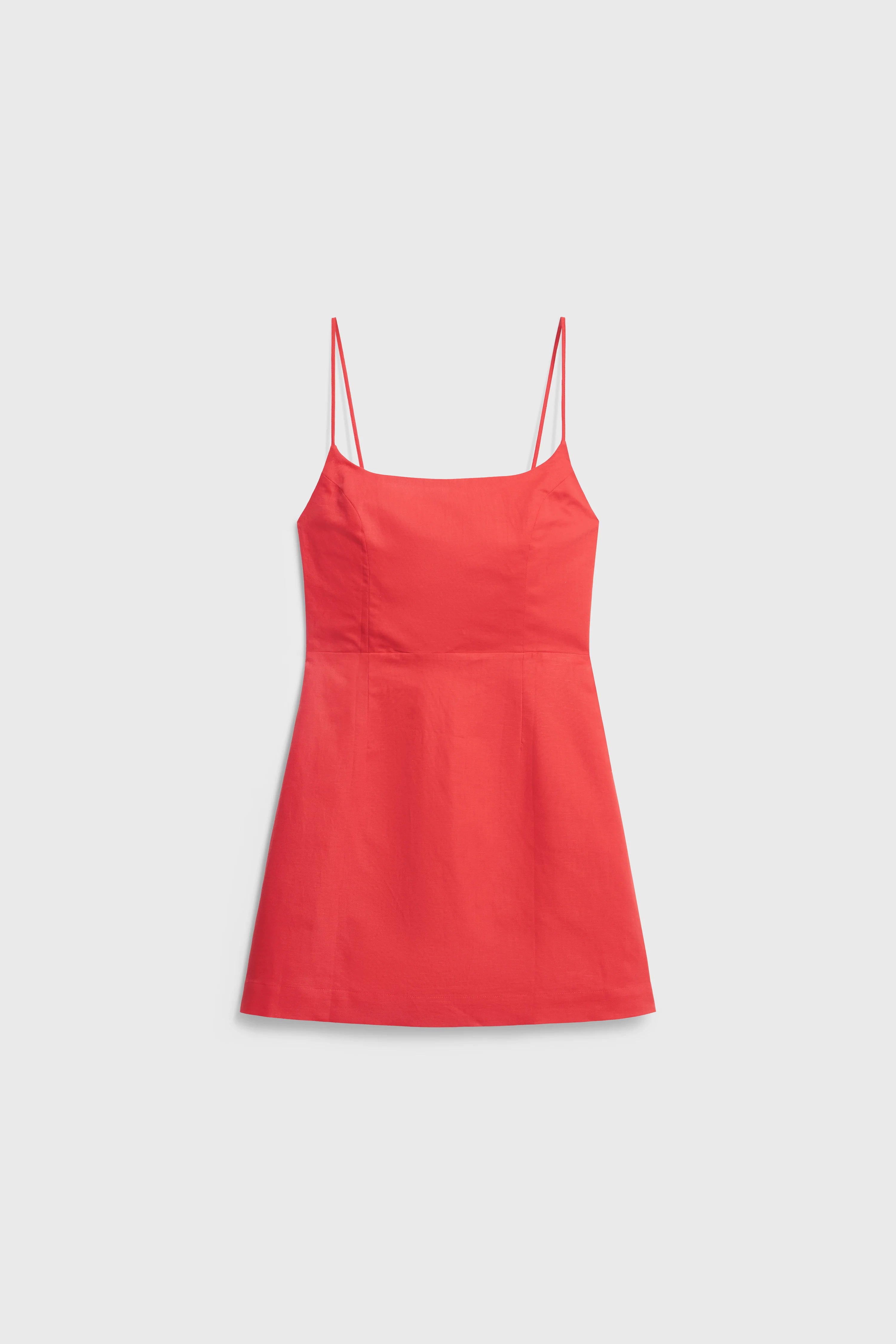LINEN BLEND MINI DRESS - Image 5