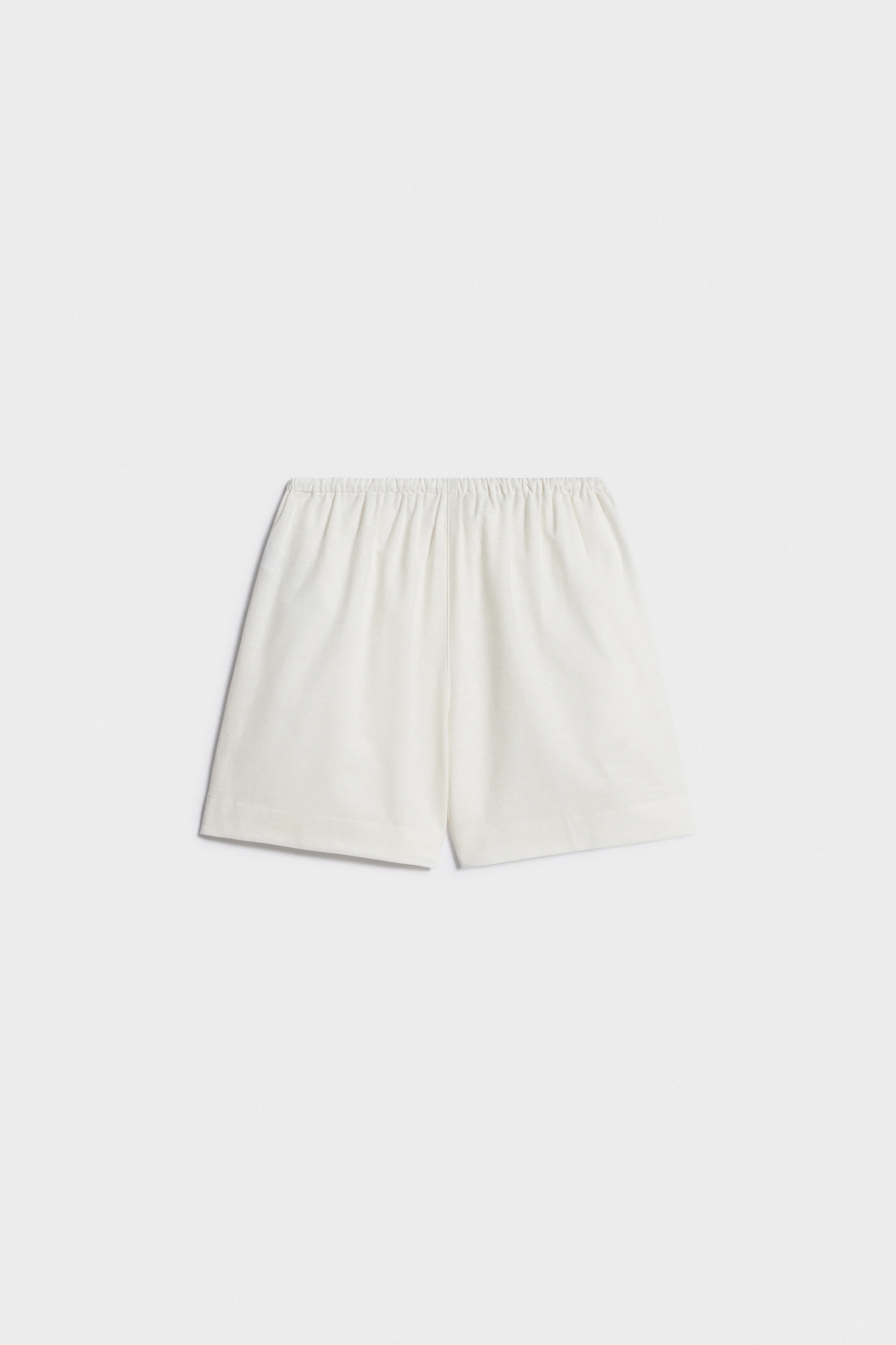 STRAIGHT-LEG COTTON-LINEN SHORTS - Image 6