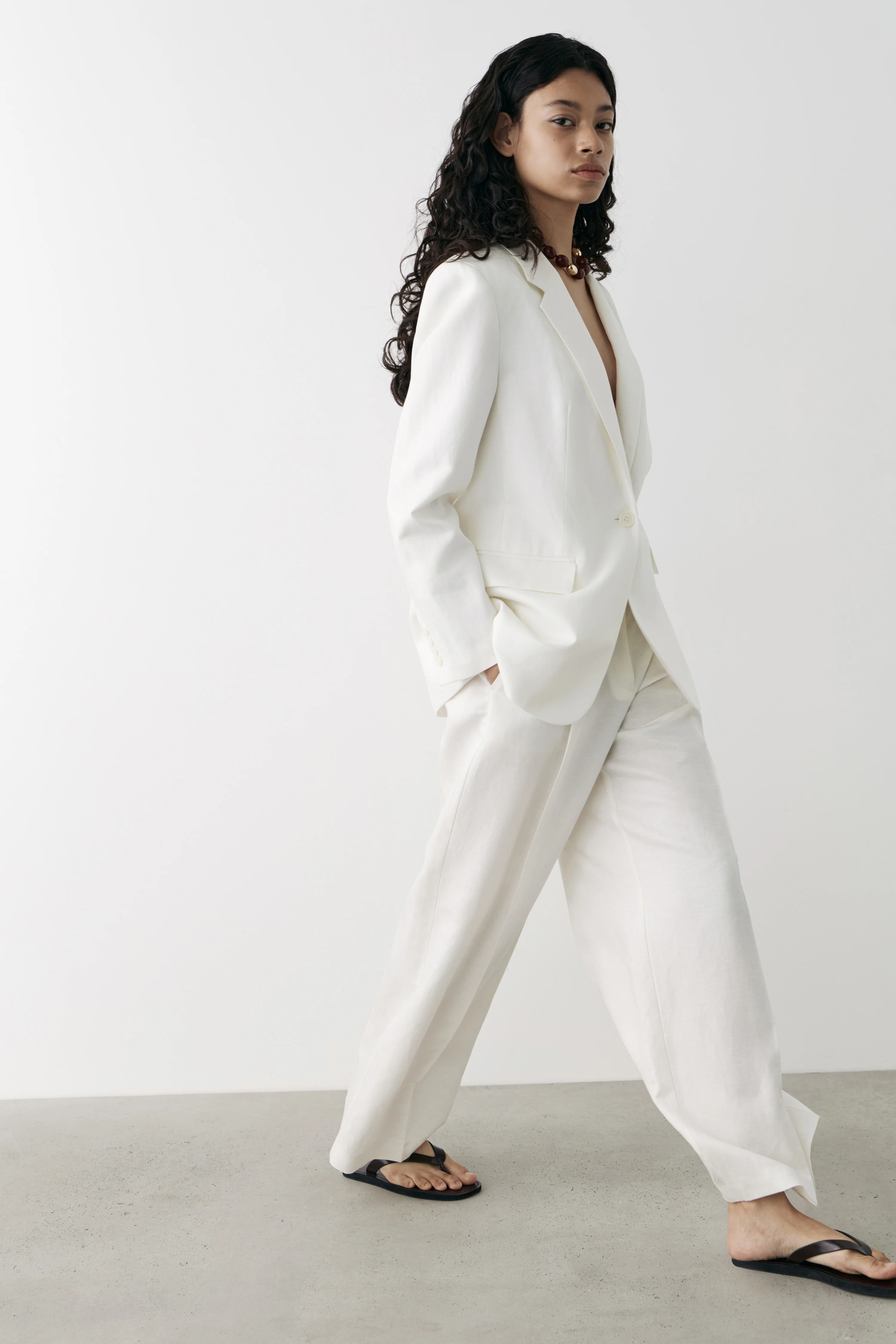 LINEN-BLEND TROUSERS - Image 3