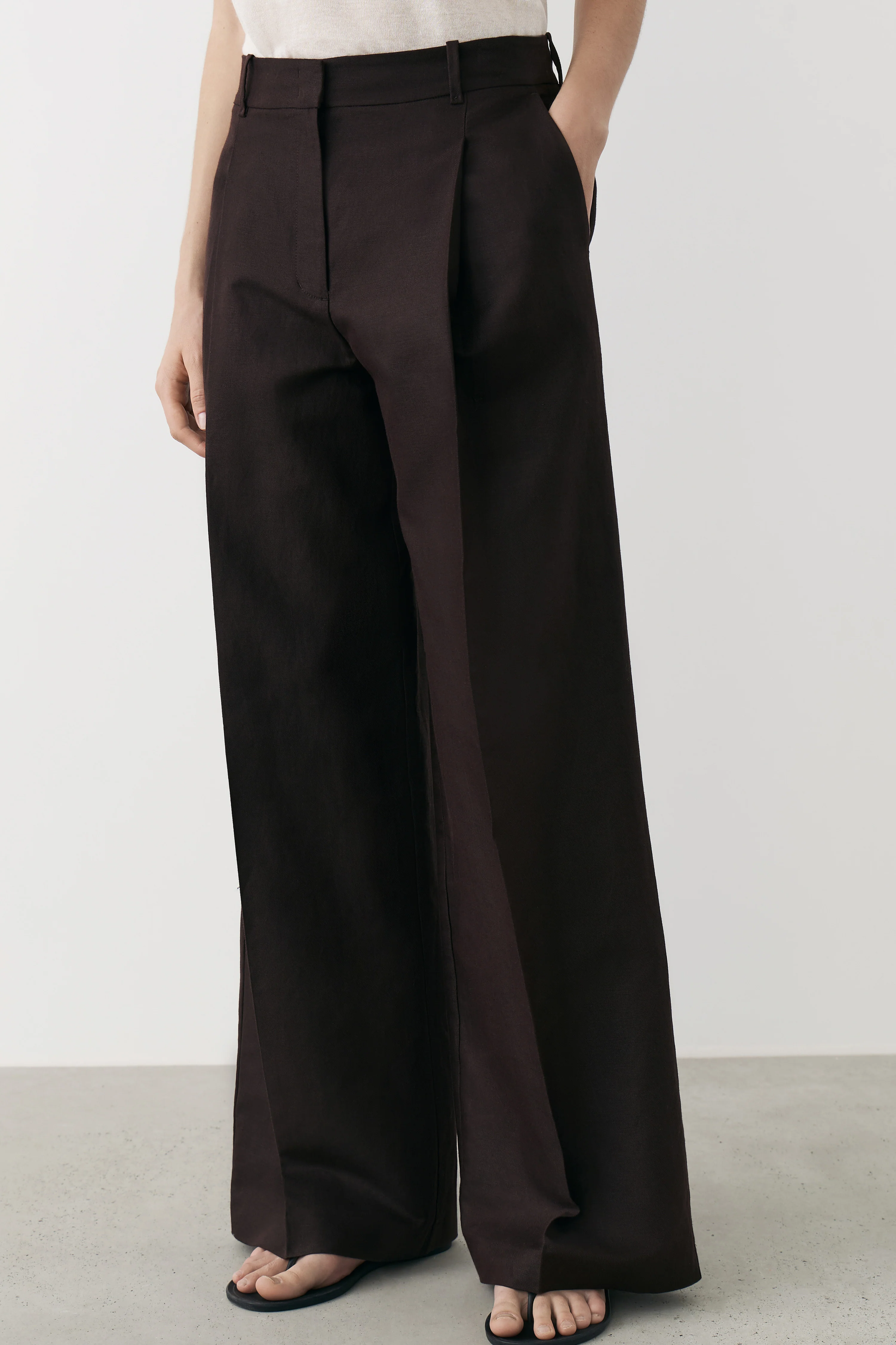 LINEN-BLEND TROUSERS - Image 2
