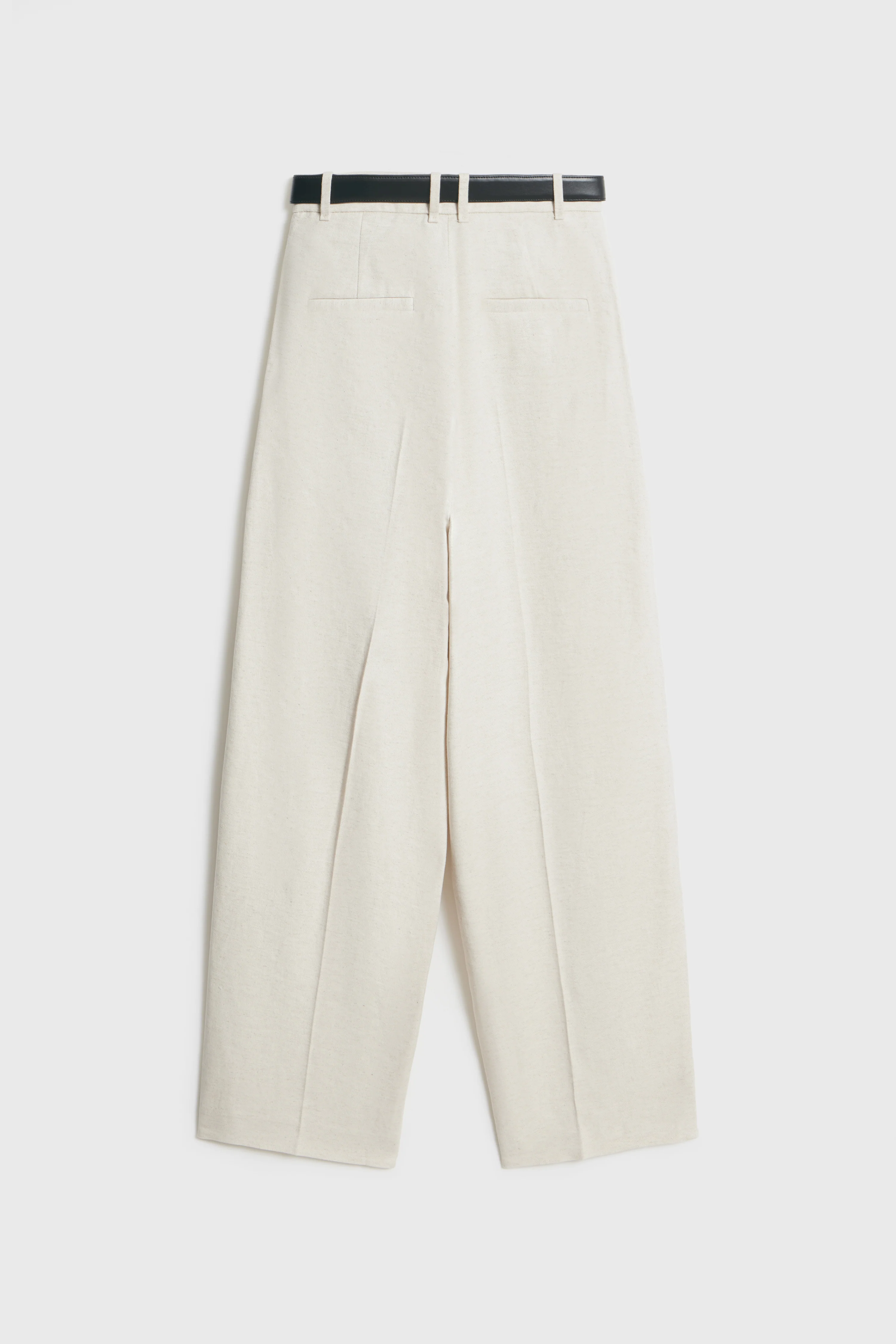 BELTED COTTON-LINEN TROUSERS - Image 7