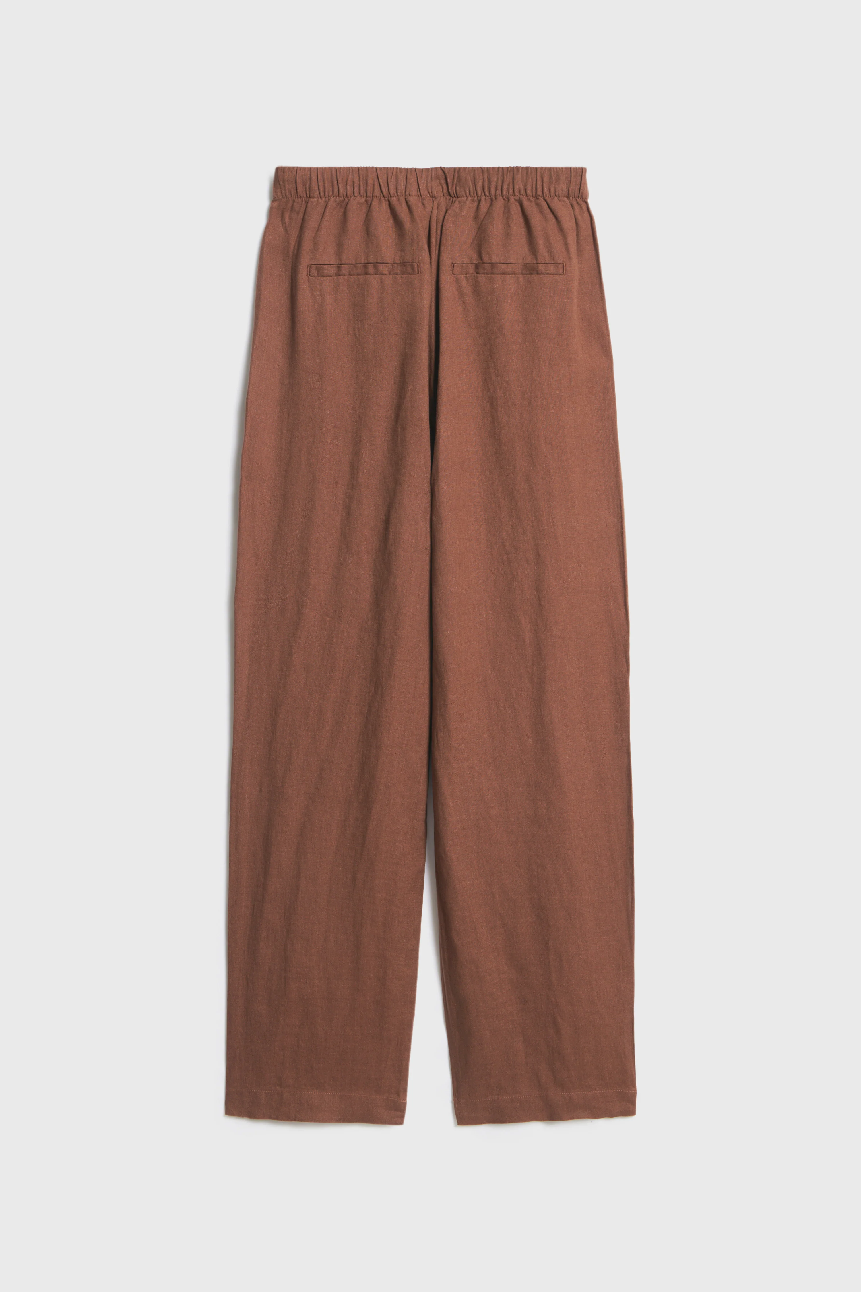 LINEN CARROT FIT TROUSERS - Image 6