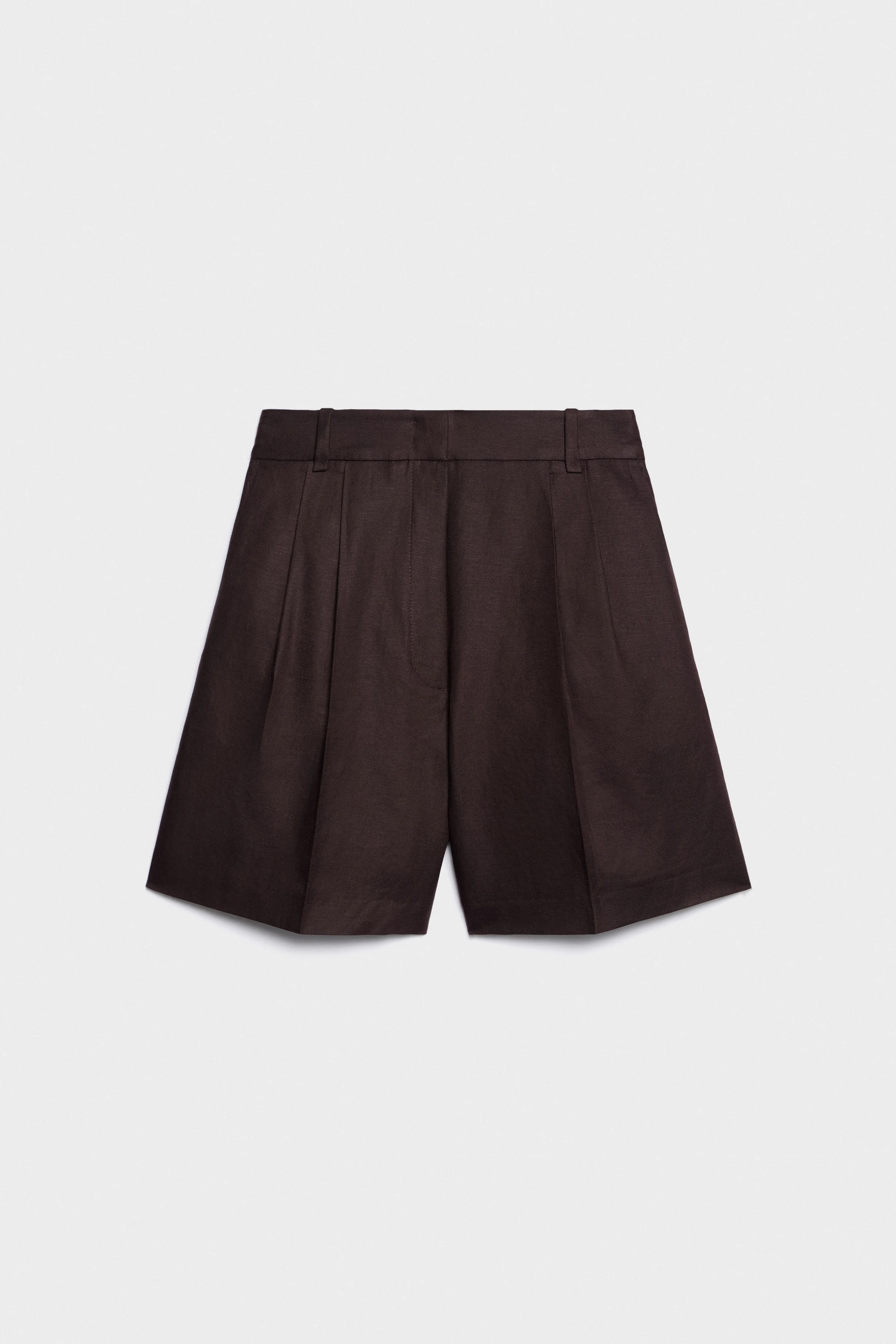 LINEN-COTTON SHORTS