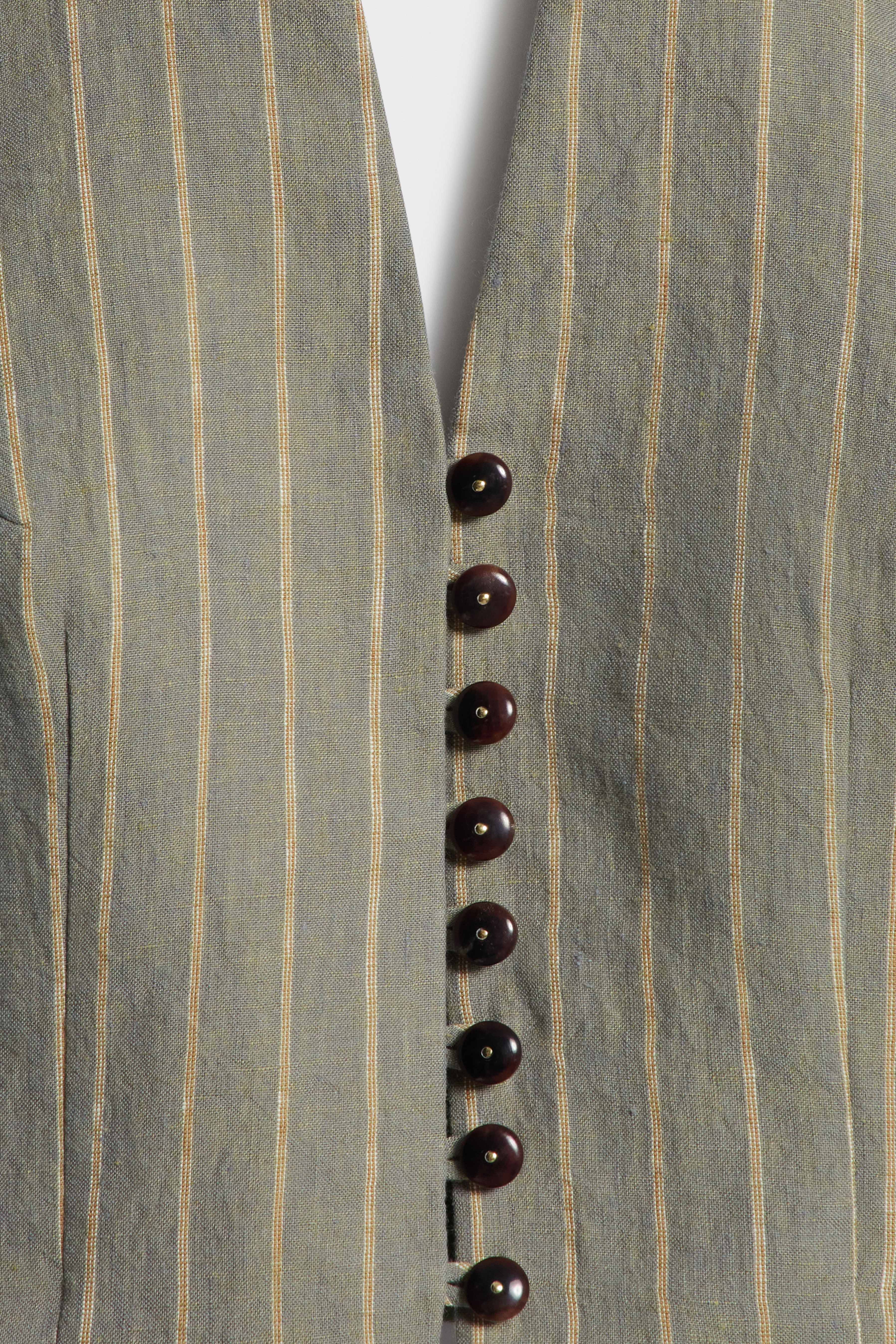 LINEN HALTERNECK WAISTCOAT - Image 5