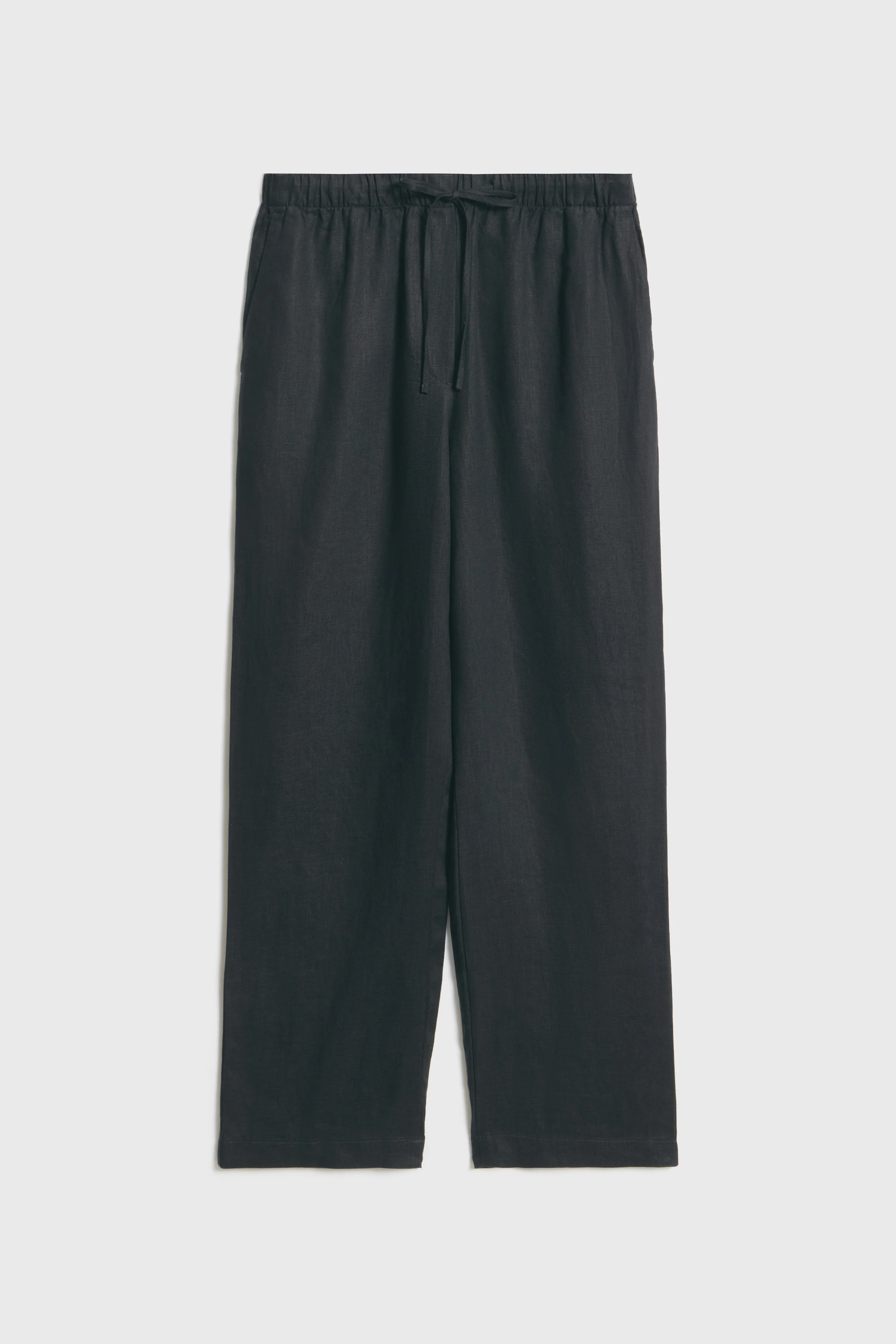 LINEN CARROT FIT TROUSERS - Image 6