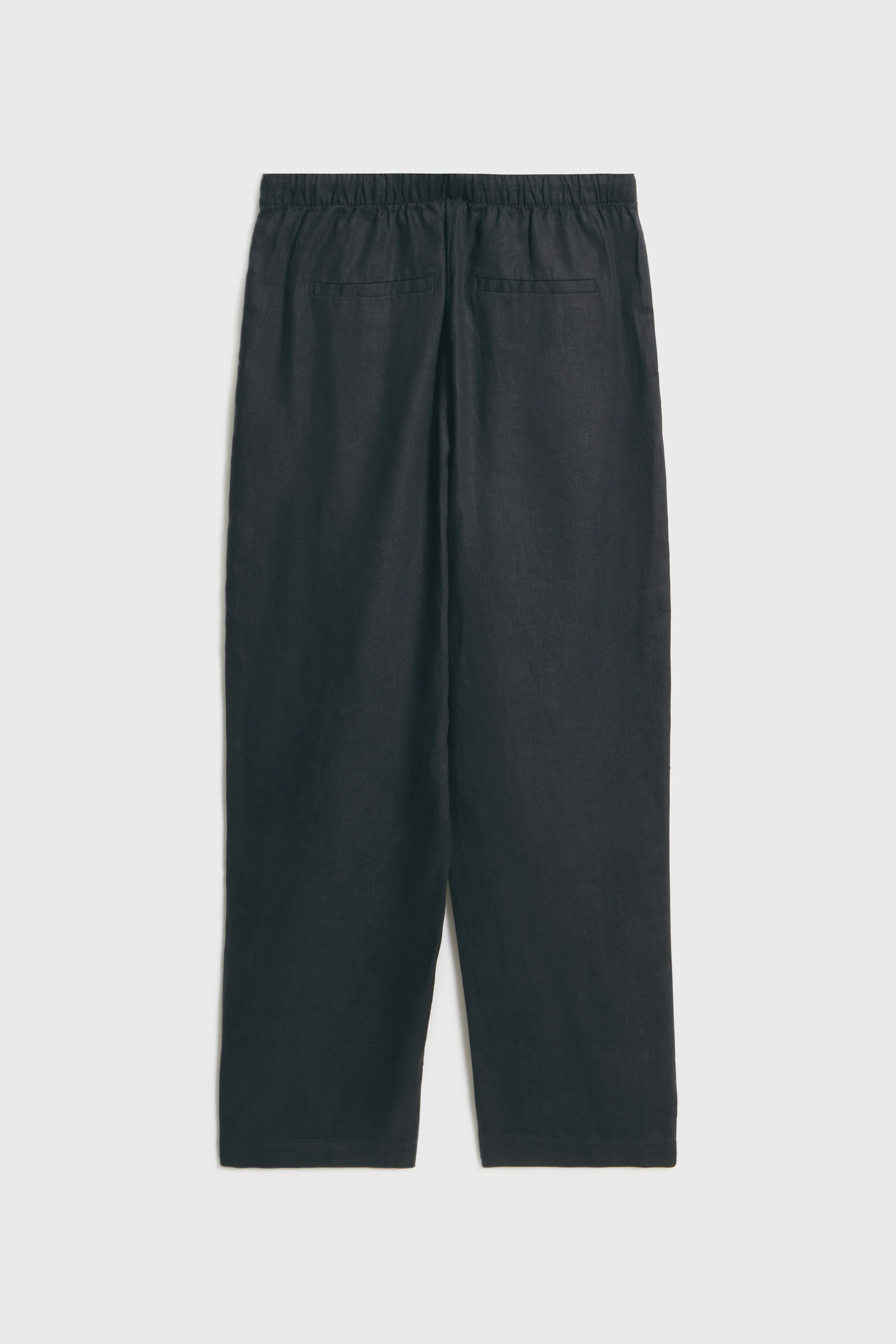 LINEN CARROT FIT TROUSERS - Image 7