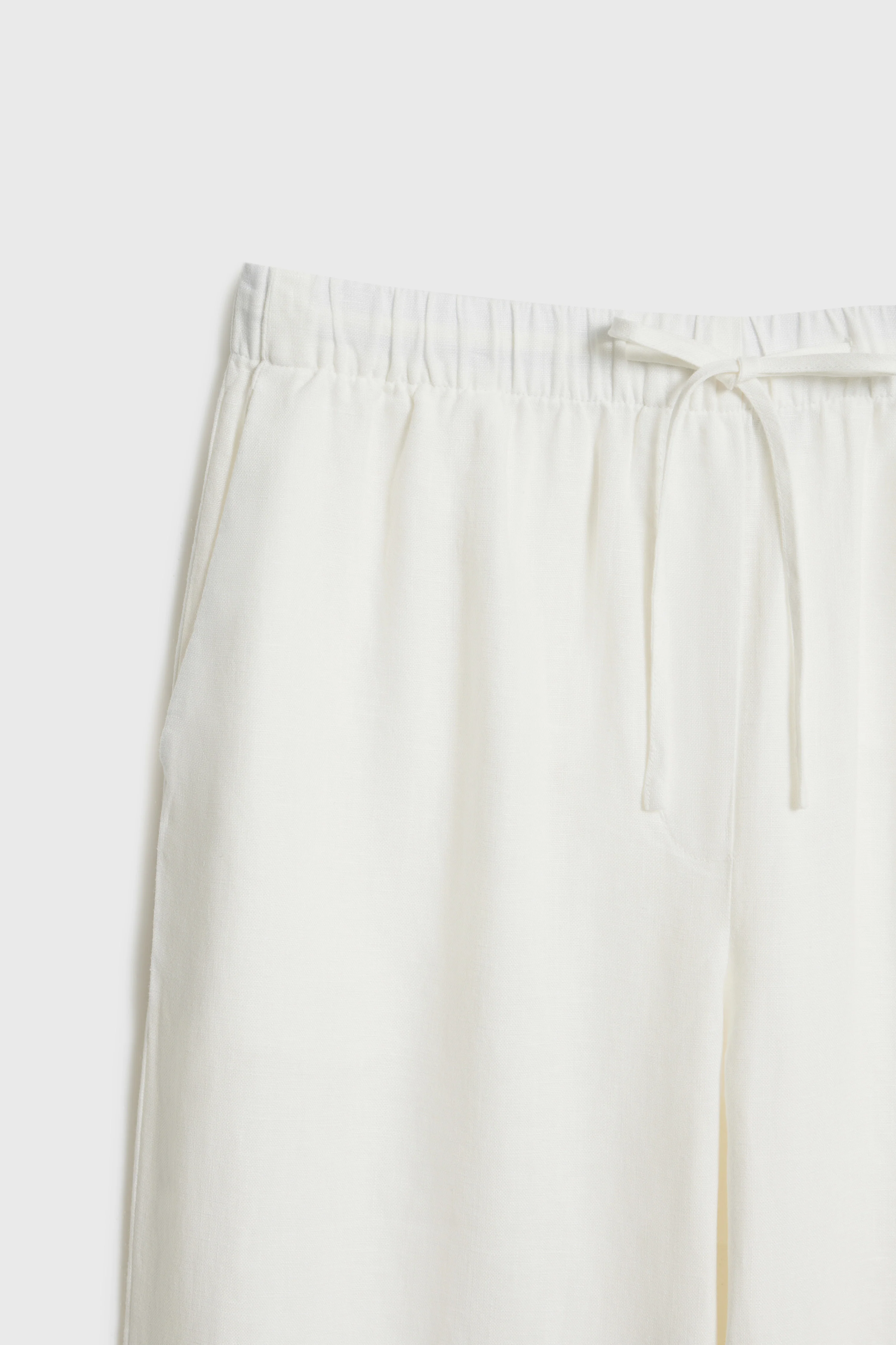 CROPPED LINEN TROUSERS - Image 3