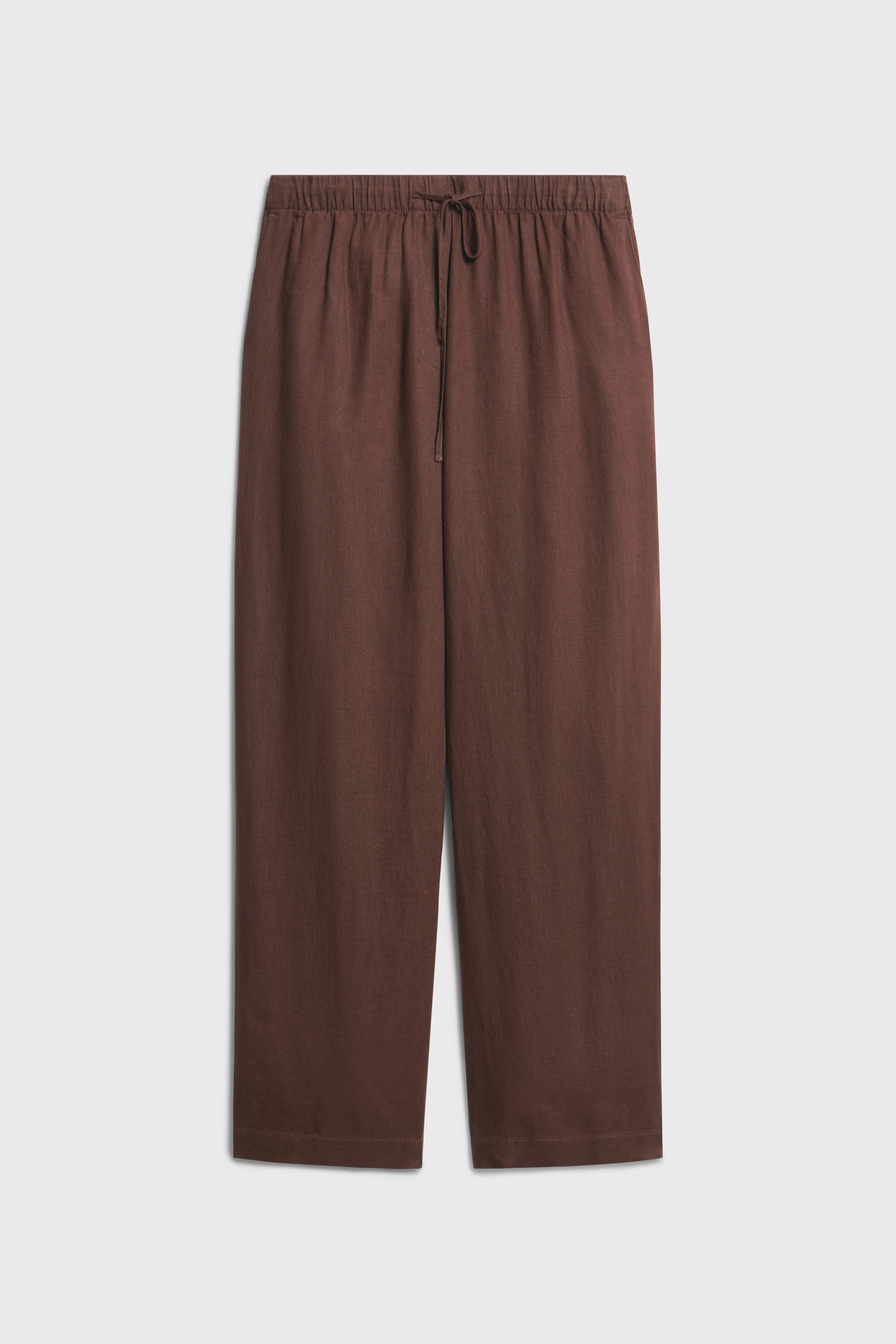 LINEN CARROT FIT TROUSERS - Image 6