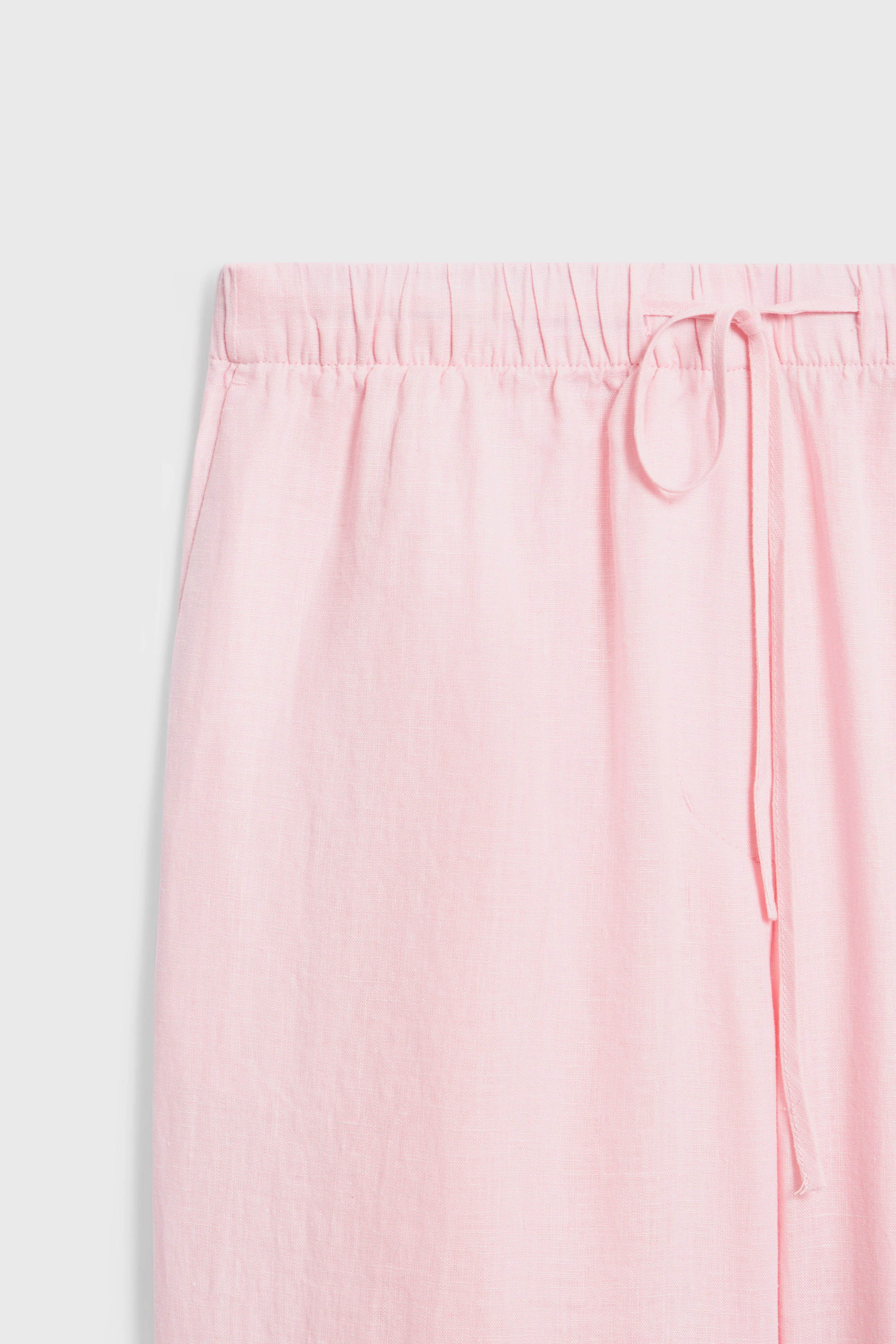 LINEN CARROT FIT TROUSERS - Image 7