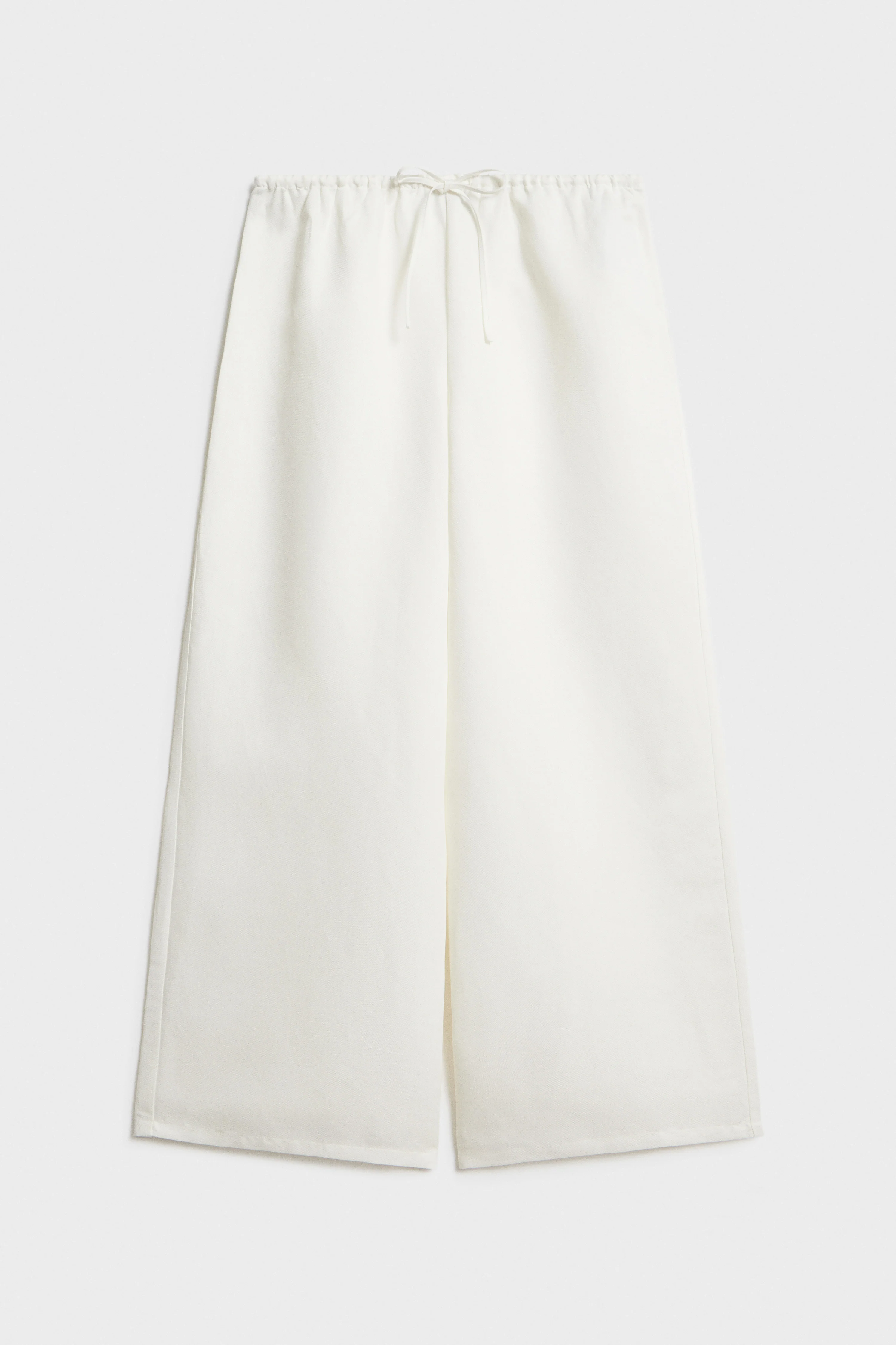 LINEN-LYOCELL WIDE TROUSERS - Image 5