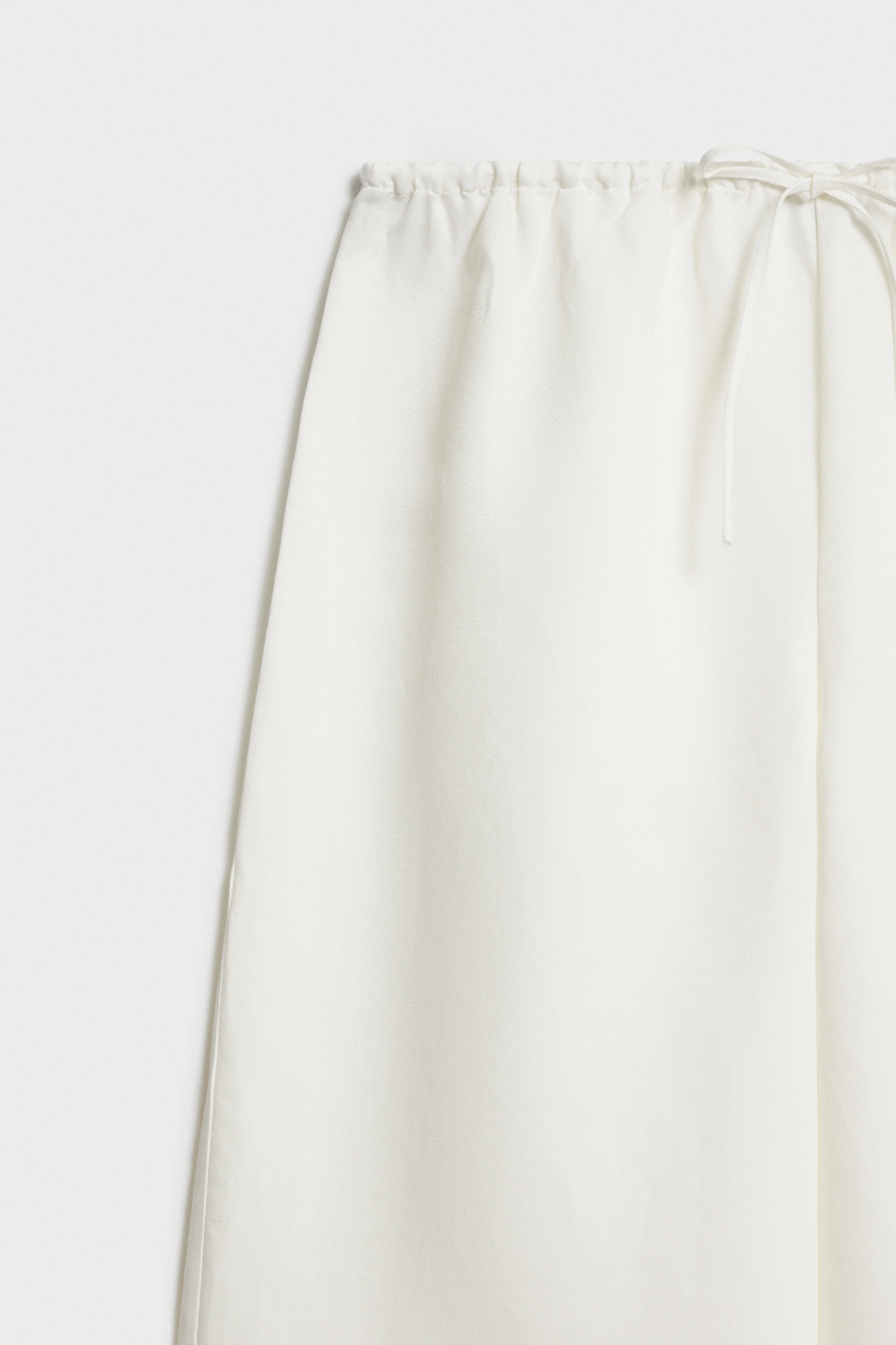 LINEN-LYOCELL WIDE TROUSERS - Image 7