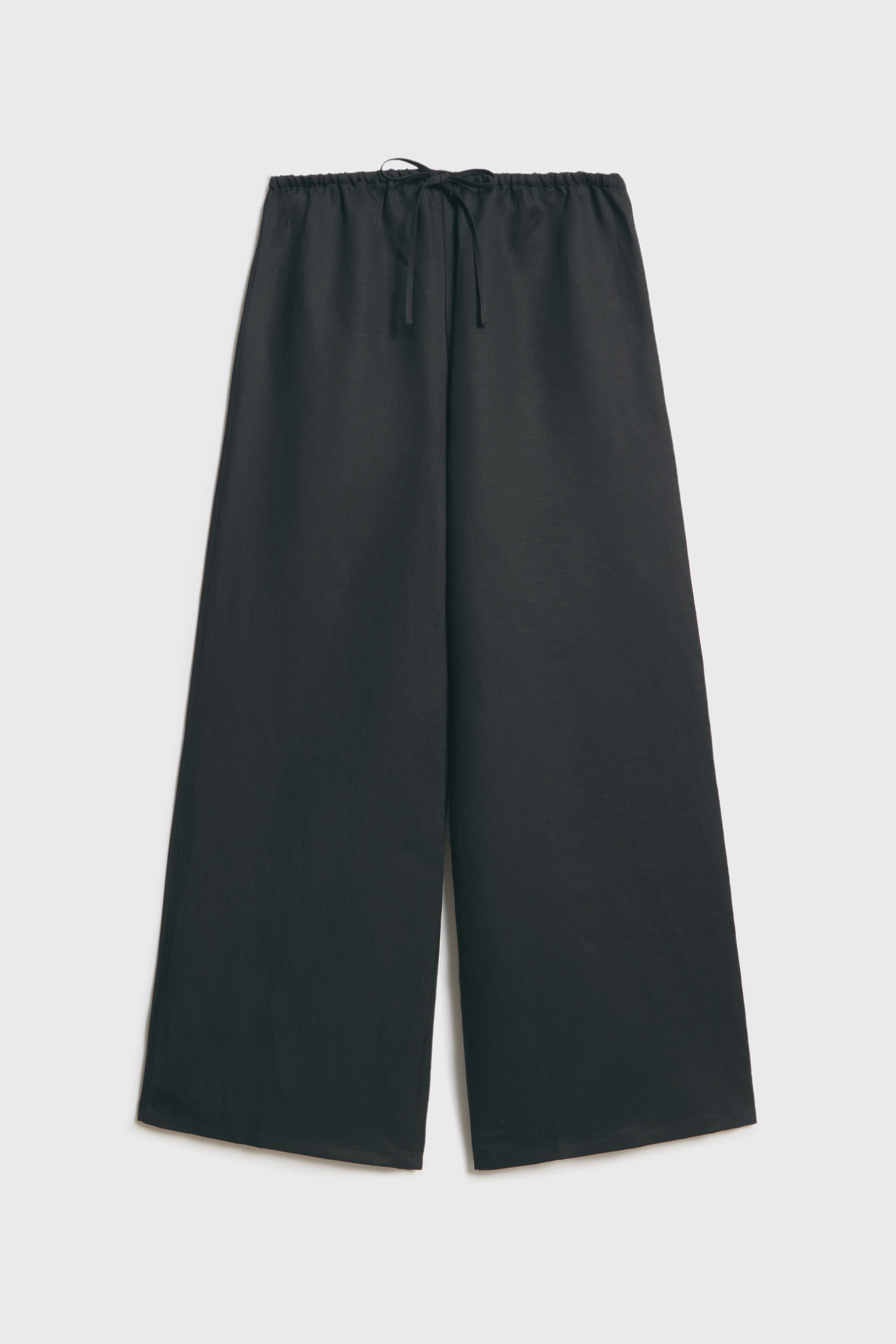 LINEN-LYOCELL WIDE TROUSERS - Image 6