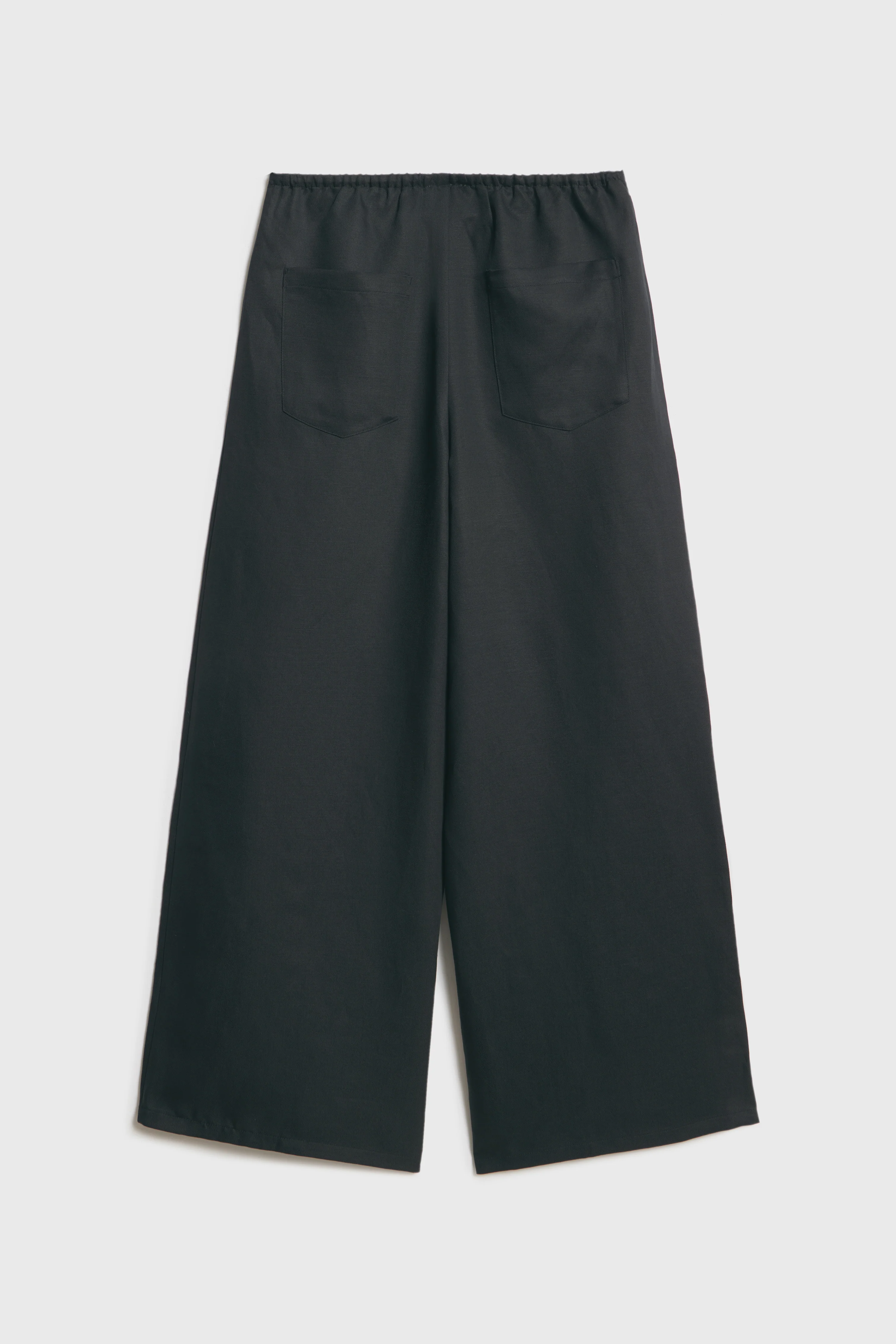 LINEN-LYOCELL WIDE TROUSERS - Image 7