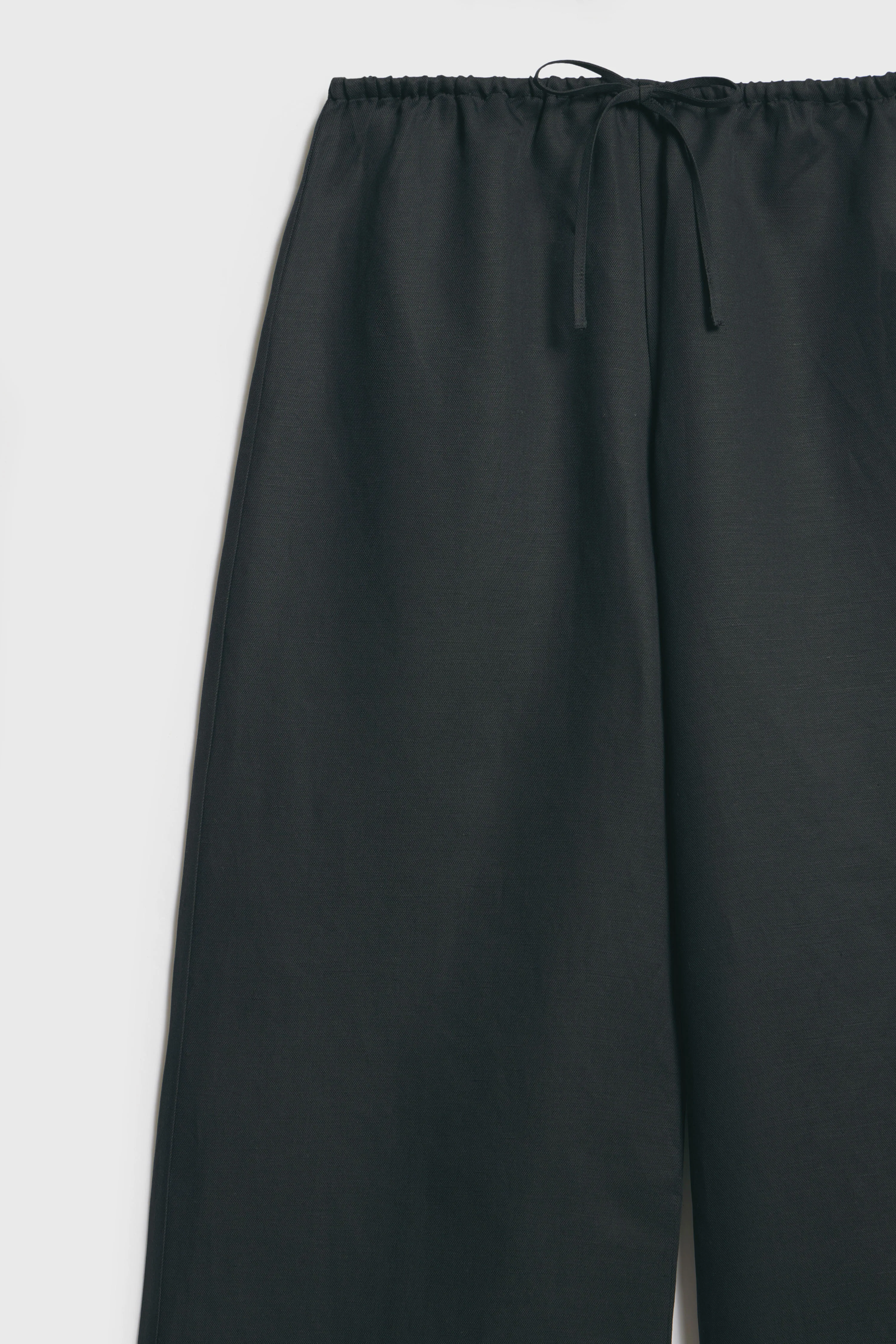 LINEN-LYOCELL WIDE TROUSERS - Image 8
