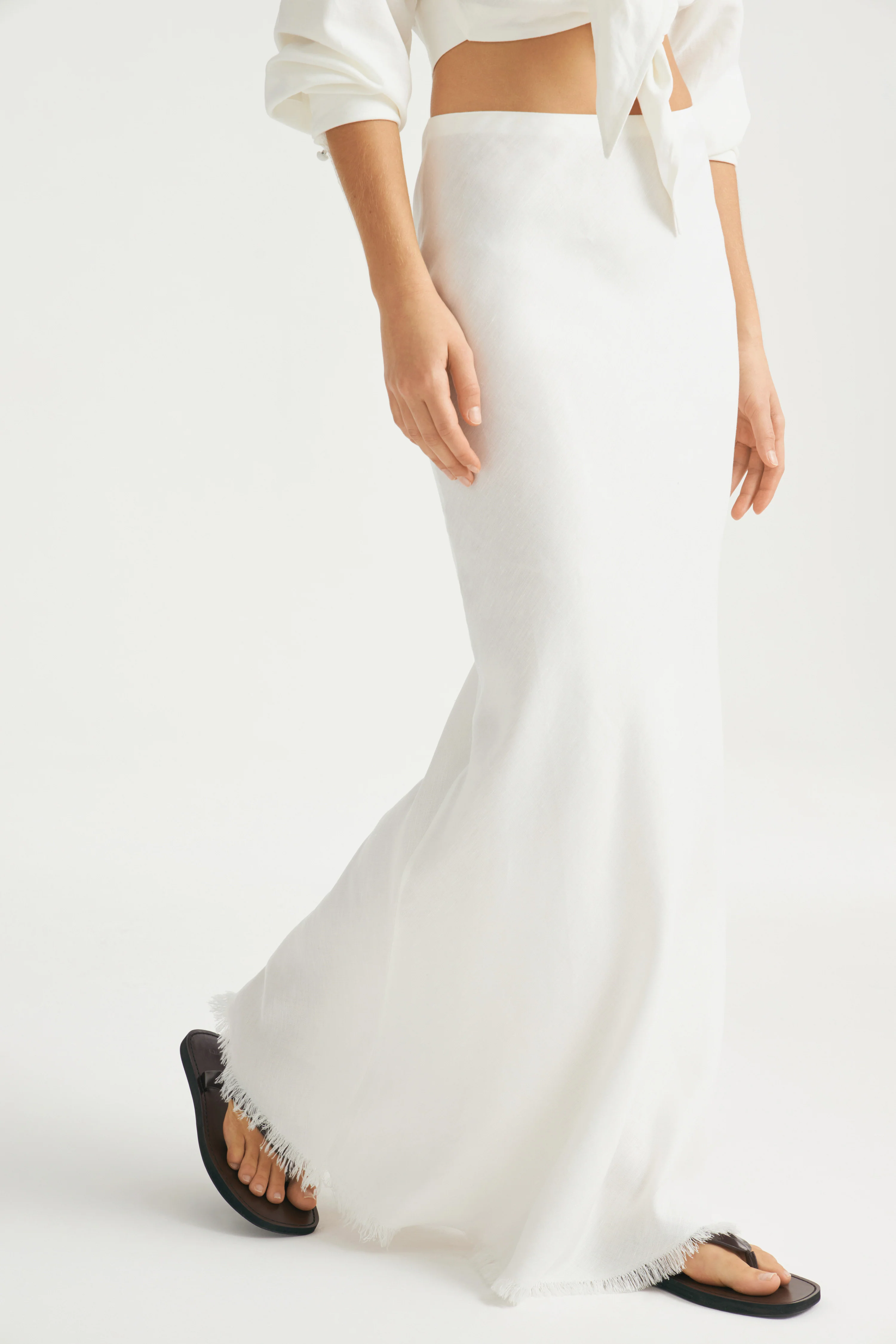 LINEN MAXI SKIRT - Image 6