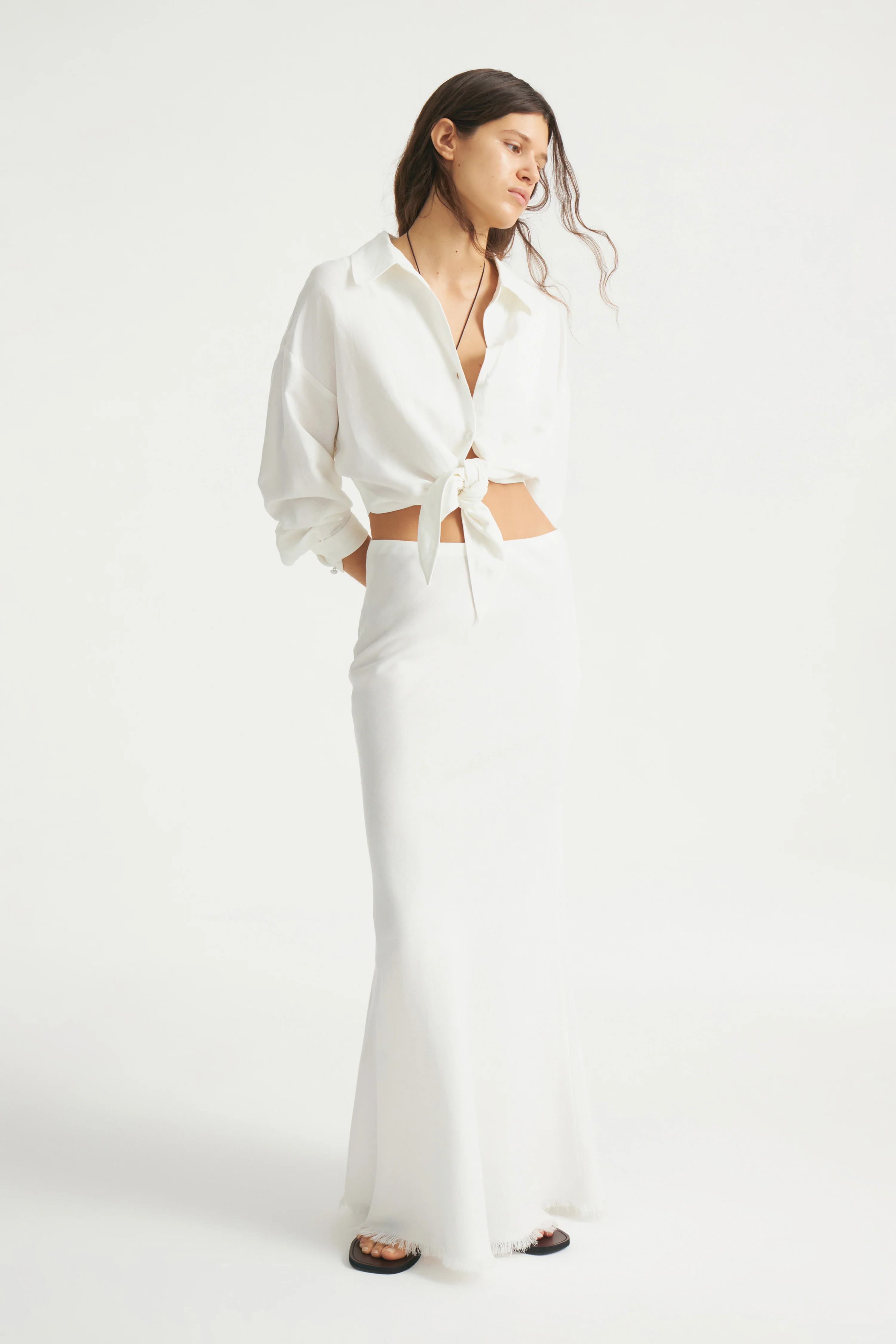 LINEN MAXI SKIRT - Image 7