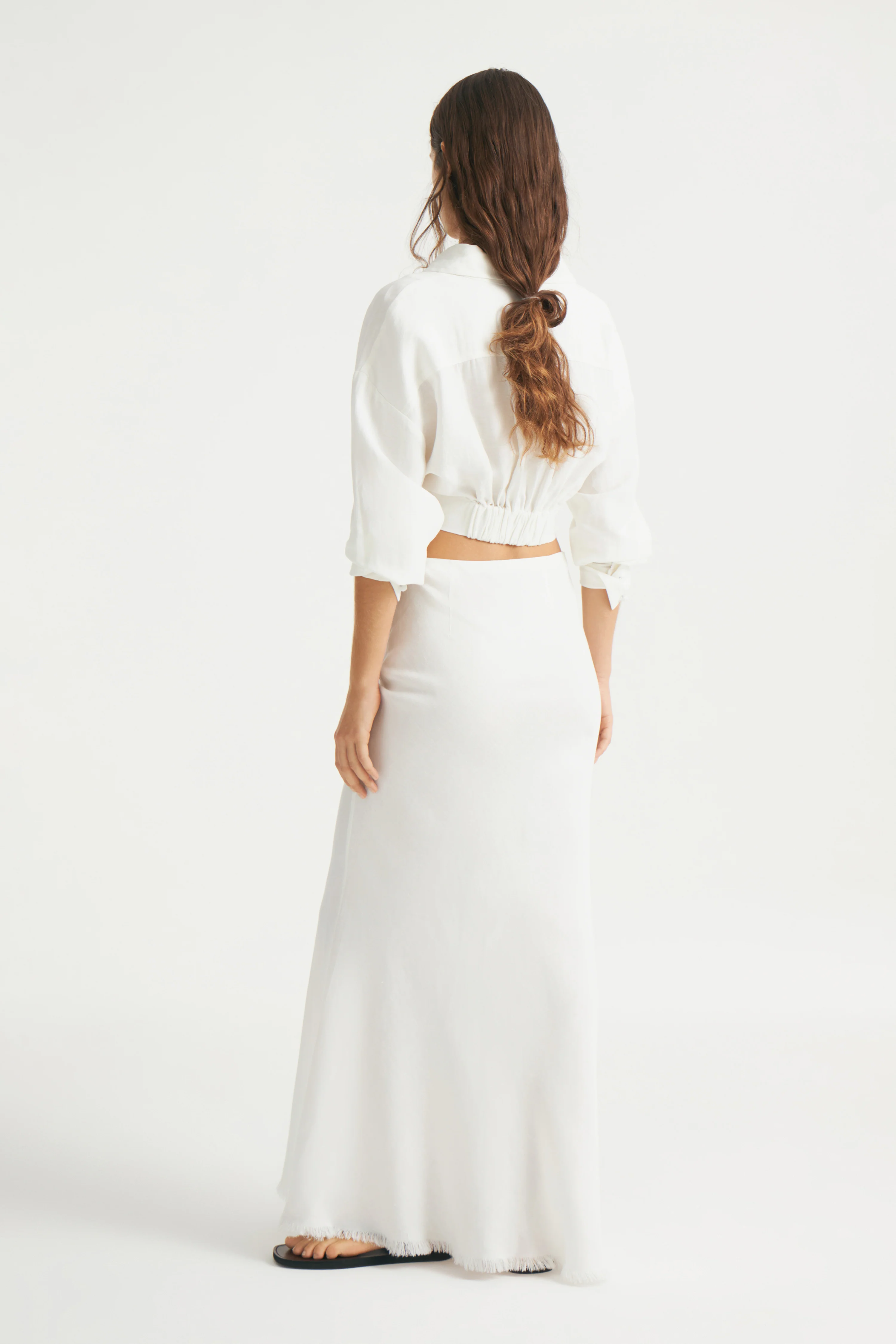 LINEN MAXI SKIRT - Image 8