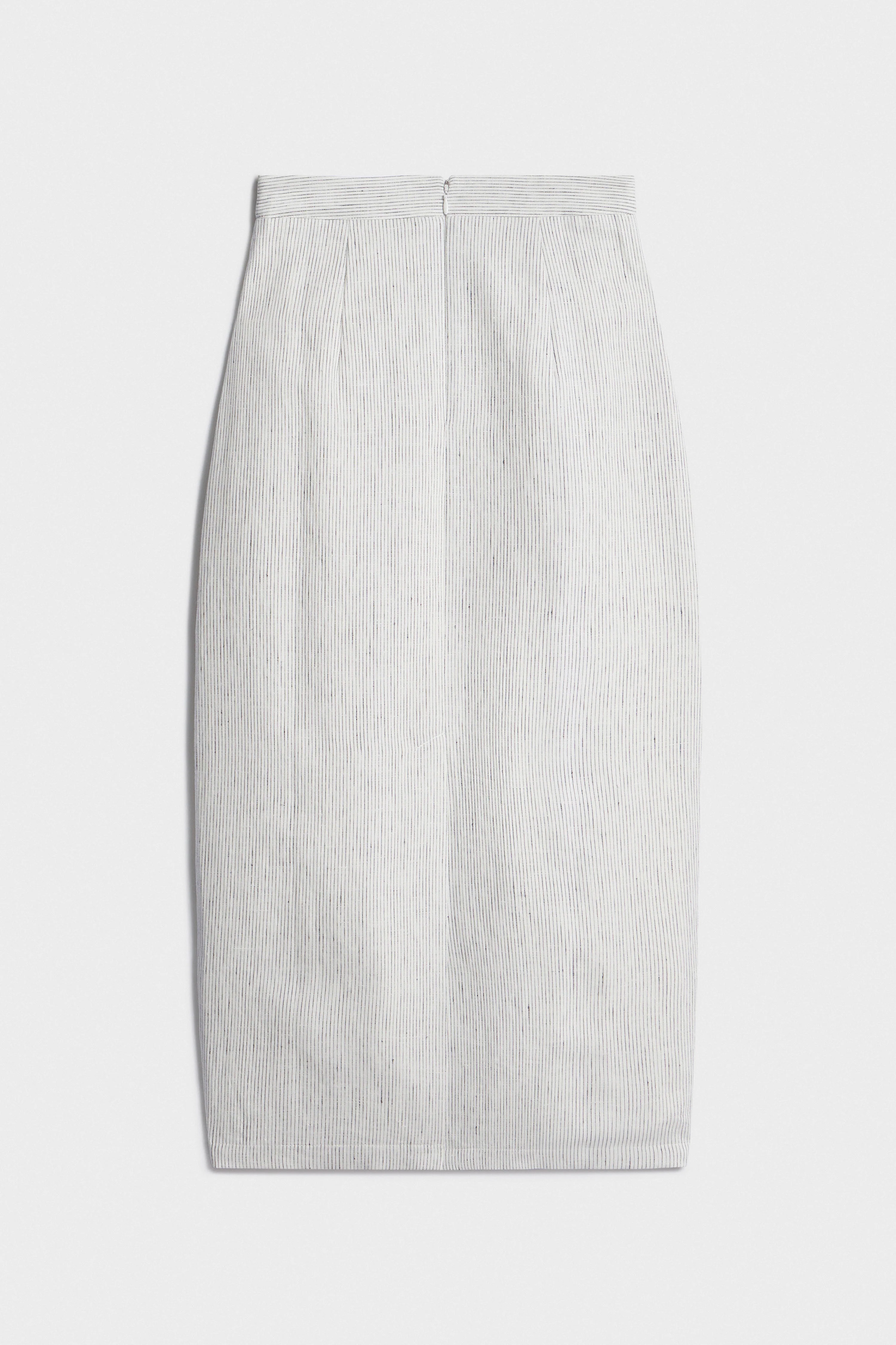 LINEN MIDI SKIRT - Image 6