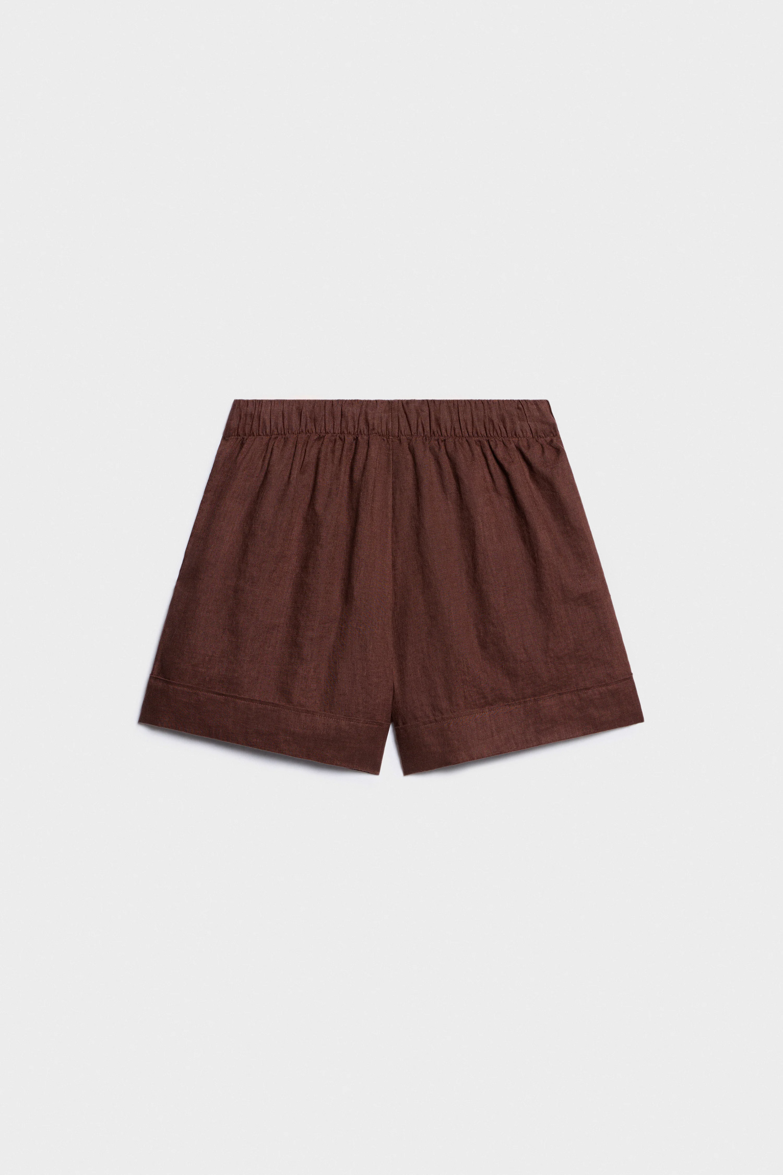 LINEN MINI SHORTS - Image 6