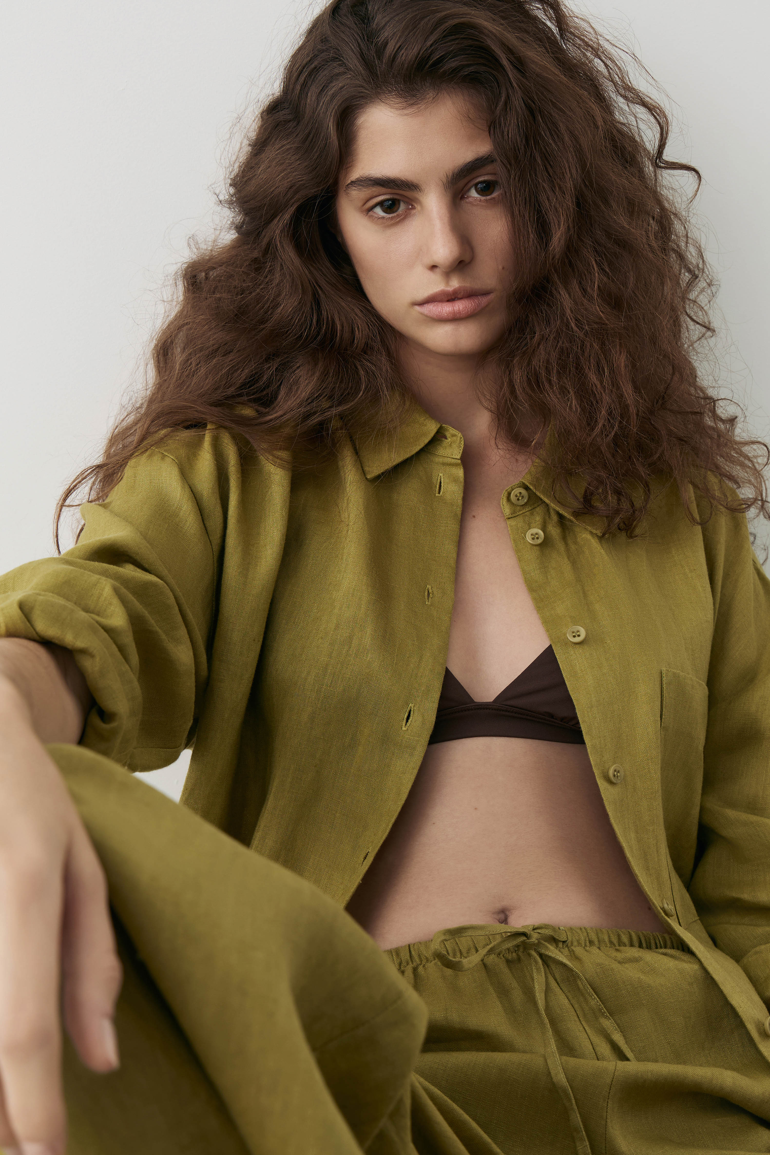 LINEN OVERSIZE SHIRT - Image 2