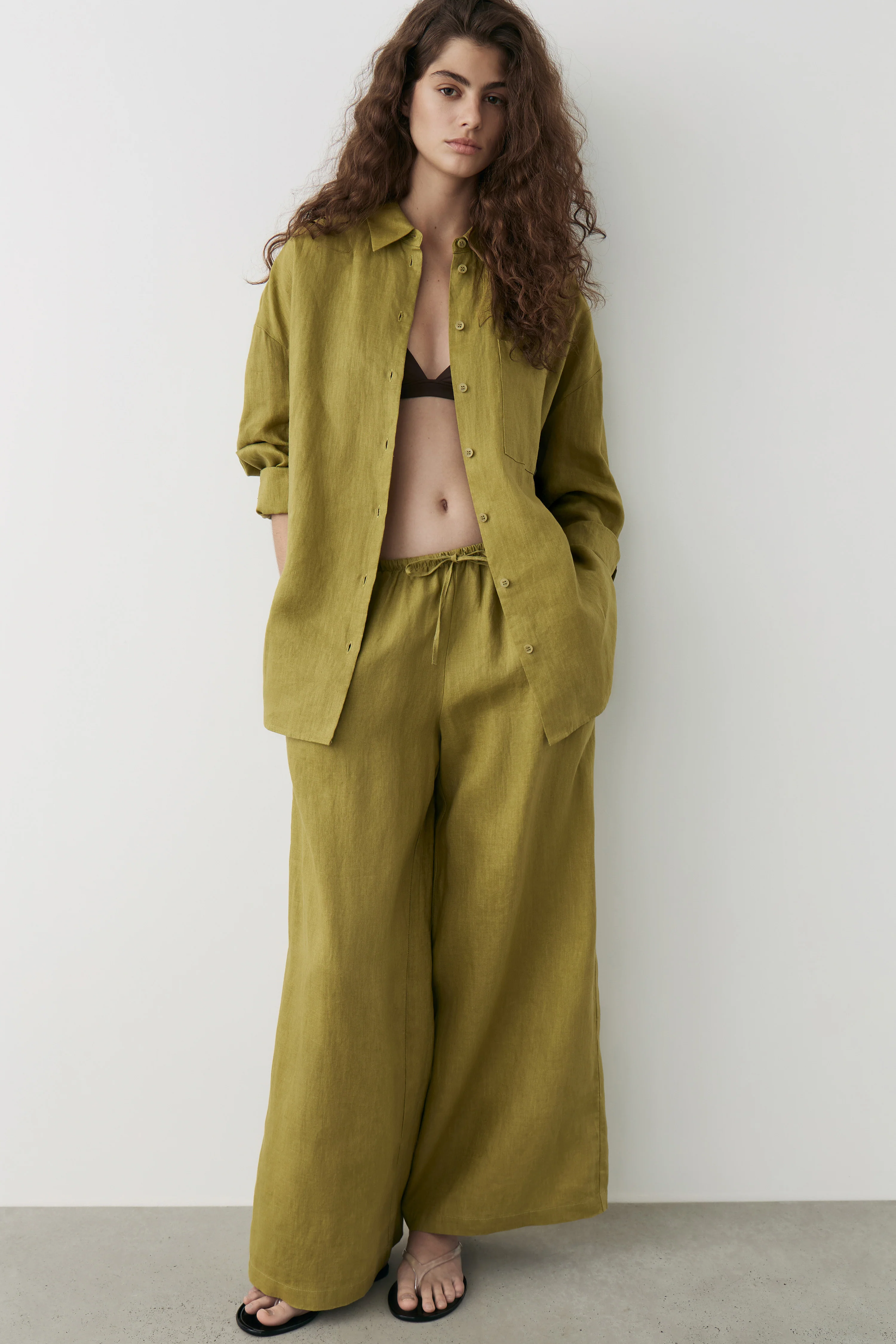 LINEN OVERSIZE SHIRT - Image 3