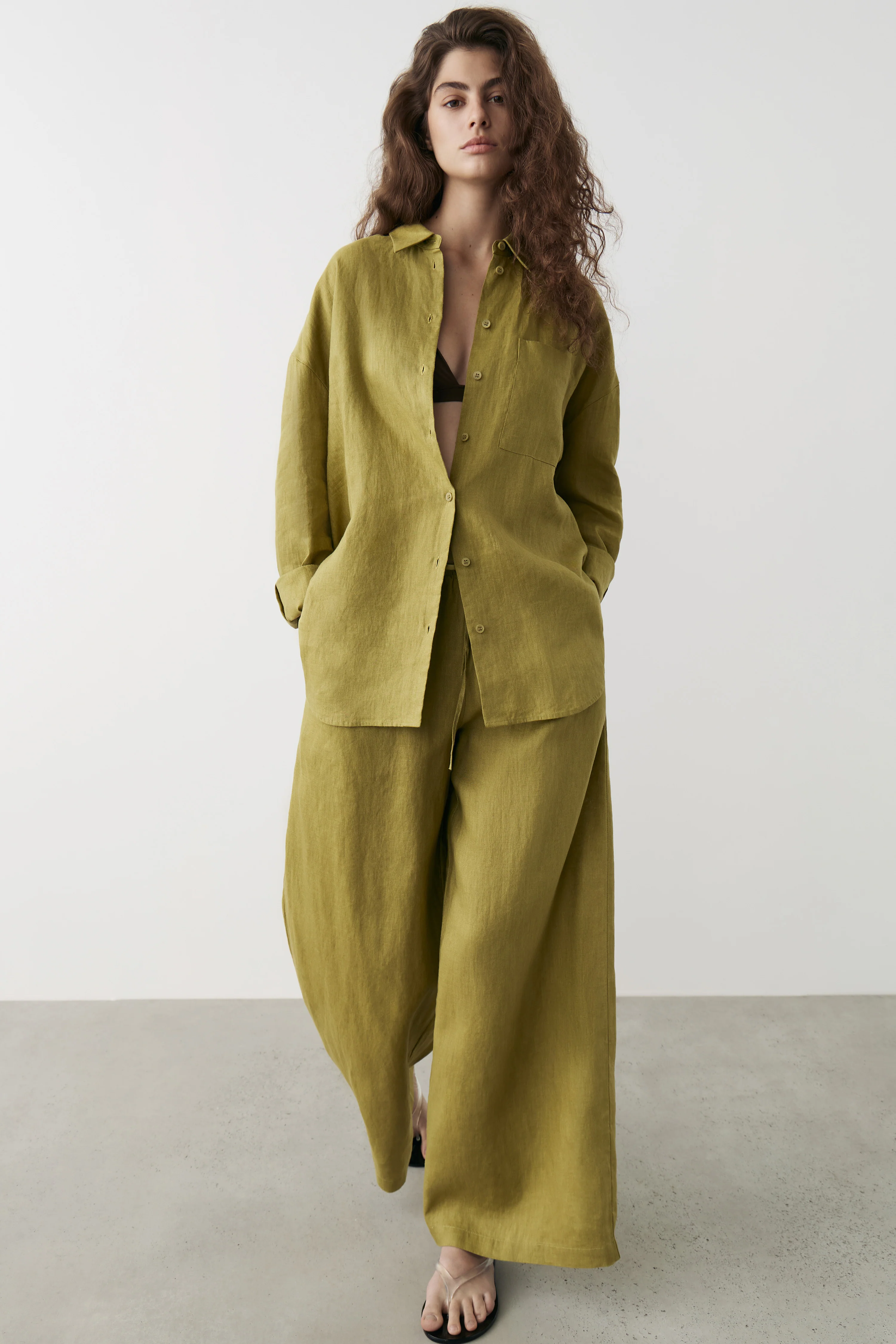 LINEN OVERSIZE SHIRT - Image 5