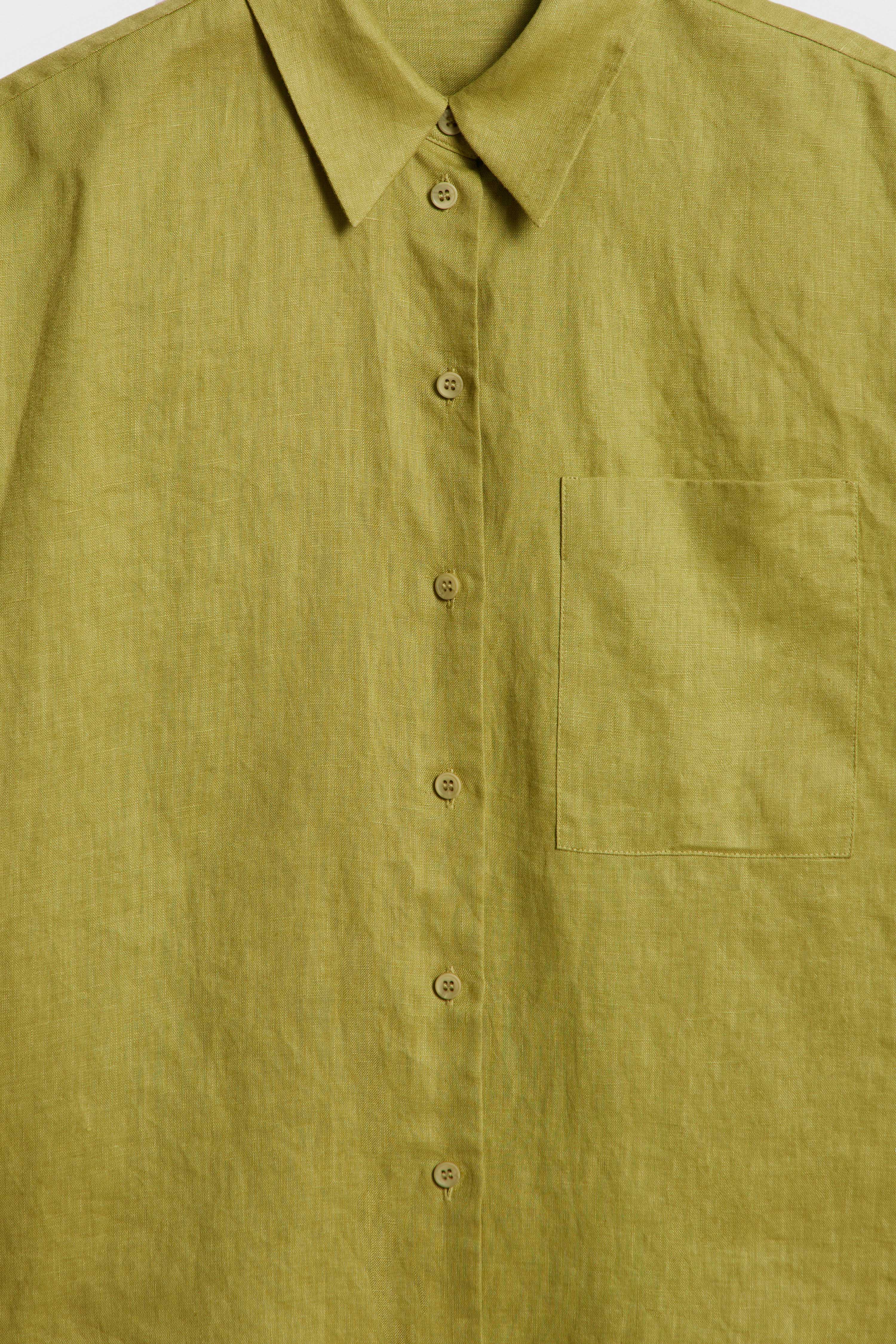 LINEN OVERSIZE SHIRT - Image 8