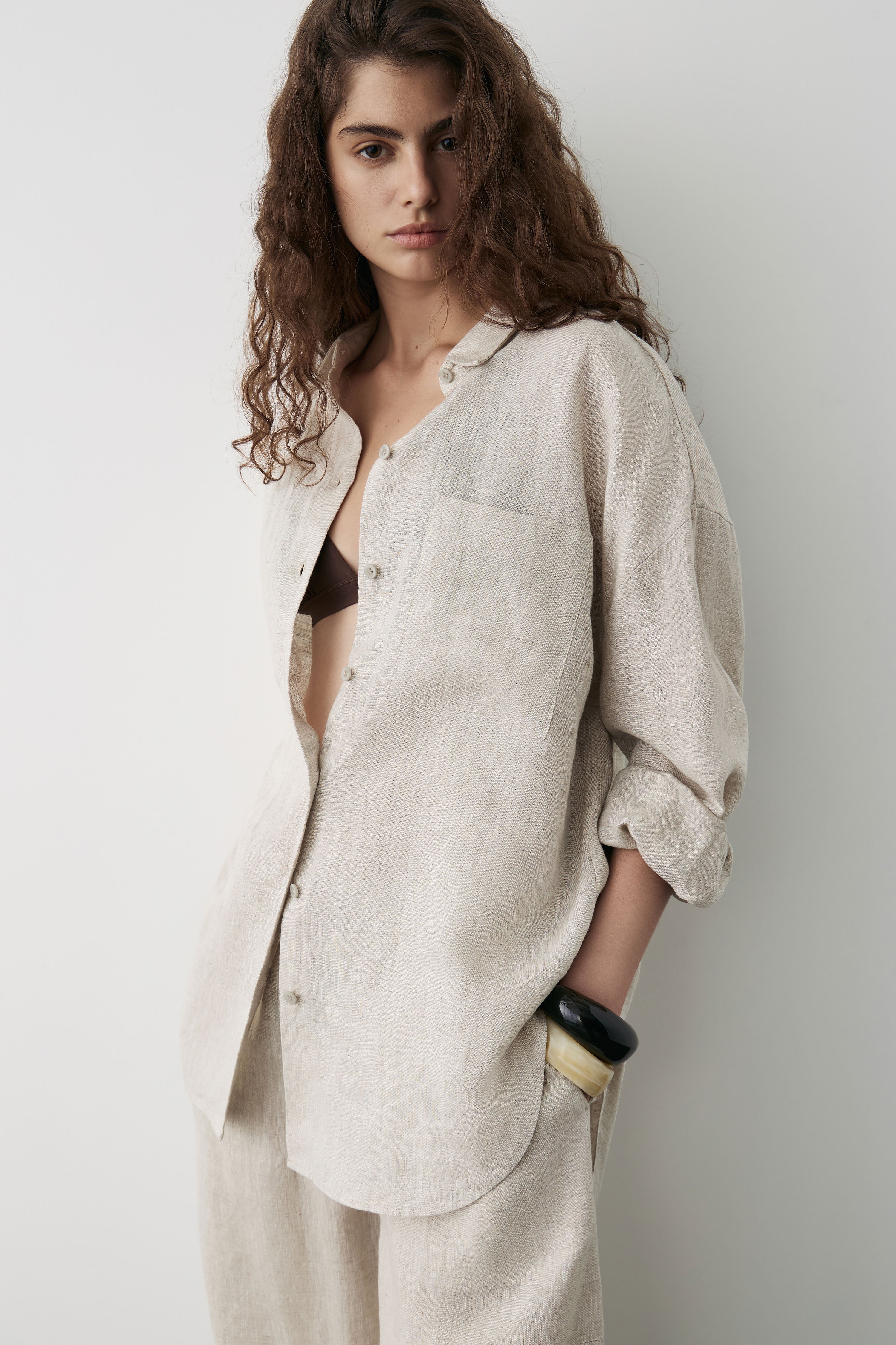LINEN OVERSIZE SHIRT