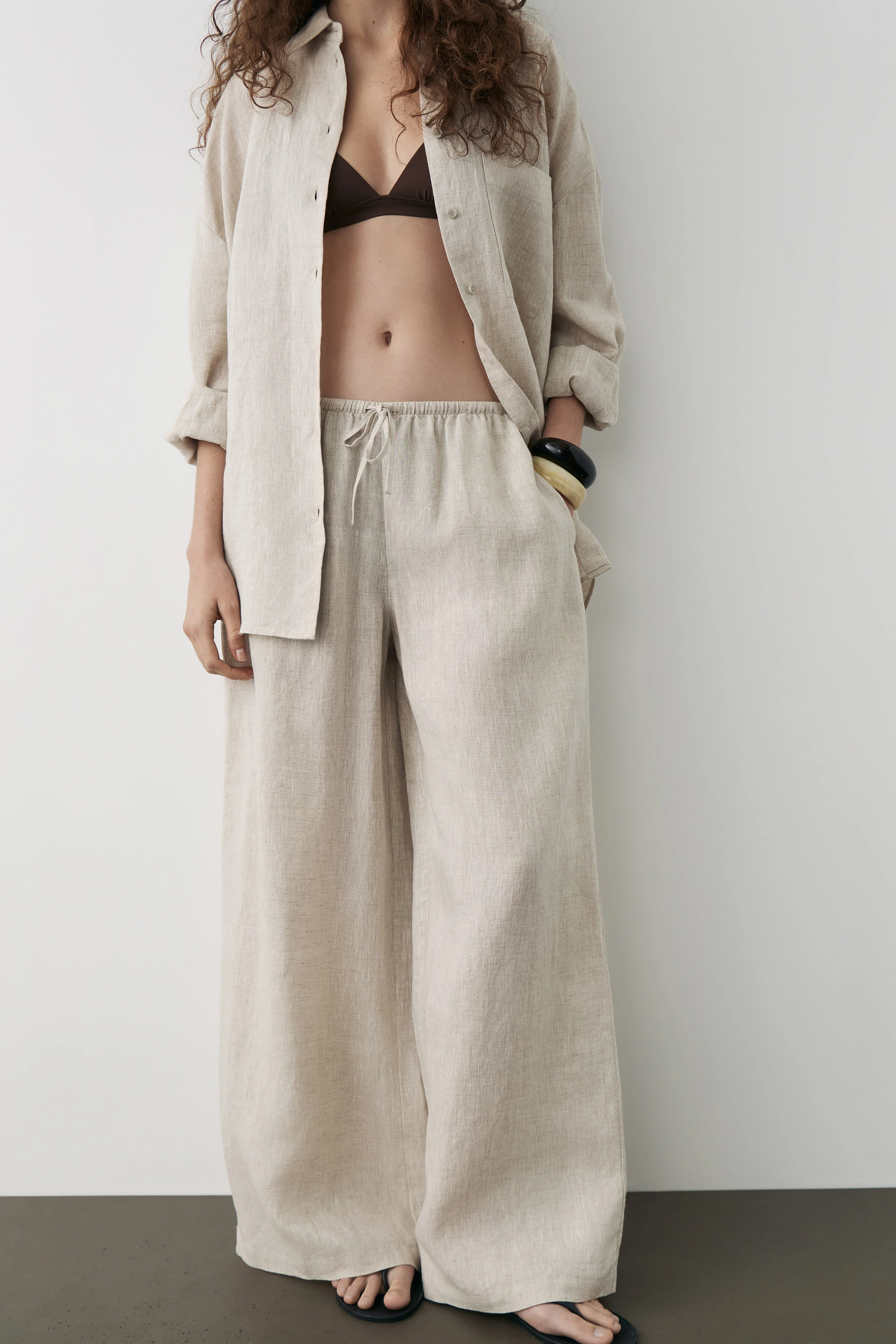 LINEN OVERSIZE SHIRT - Image 3