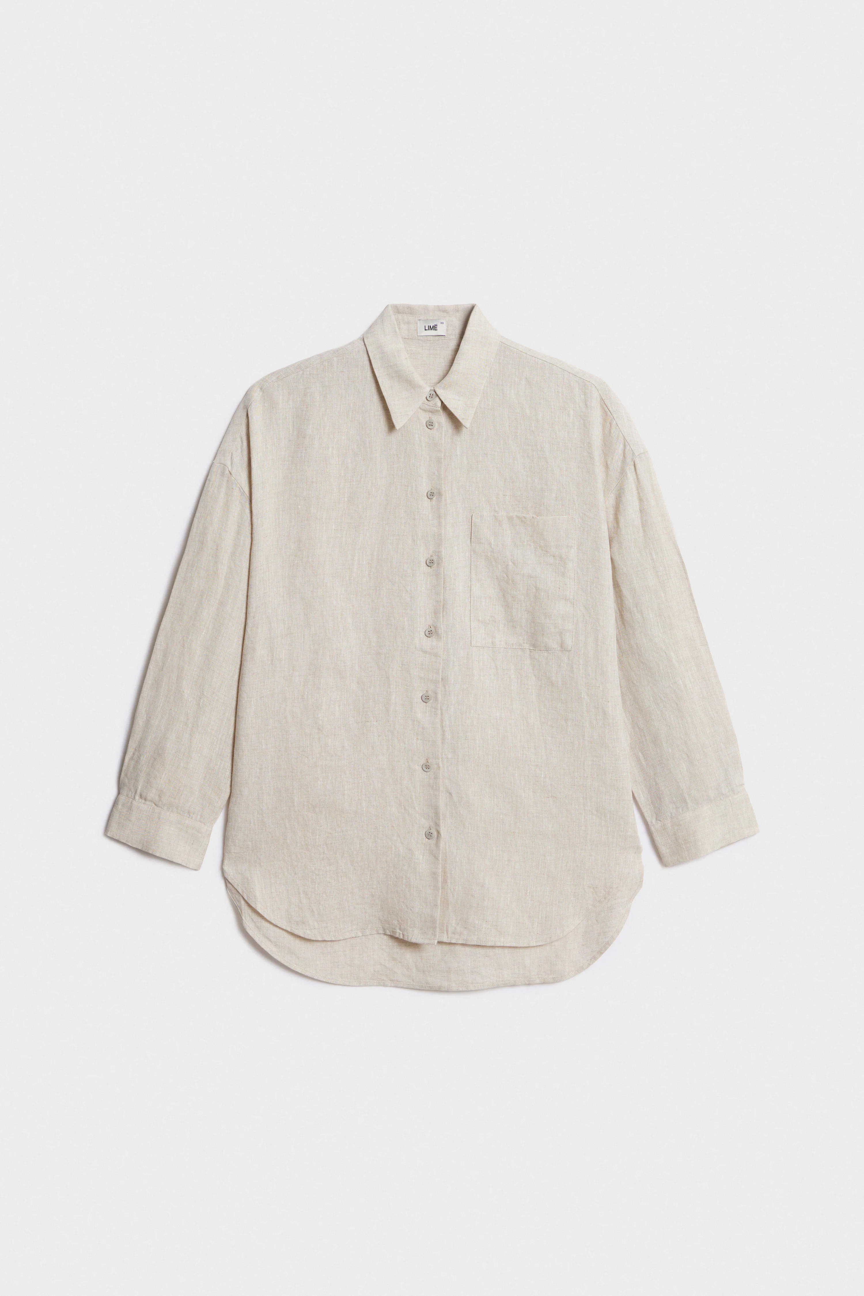 LINEN OVERSIZE SHIRT - Image 5
