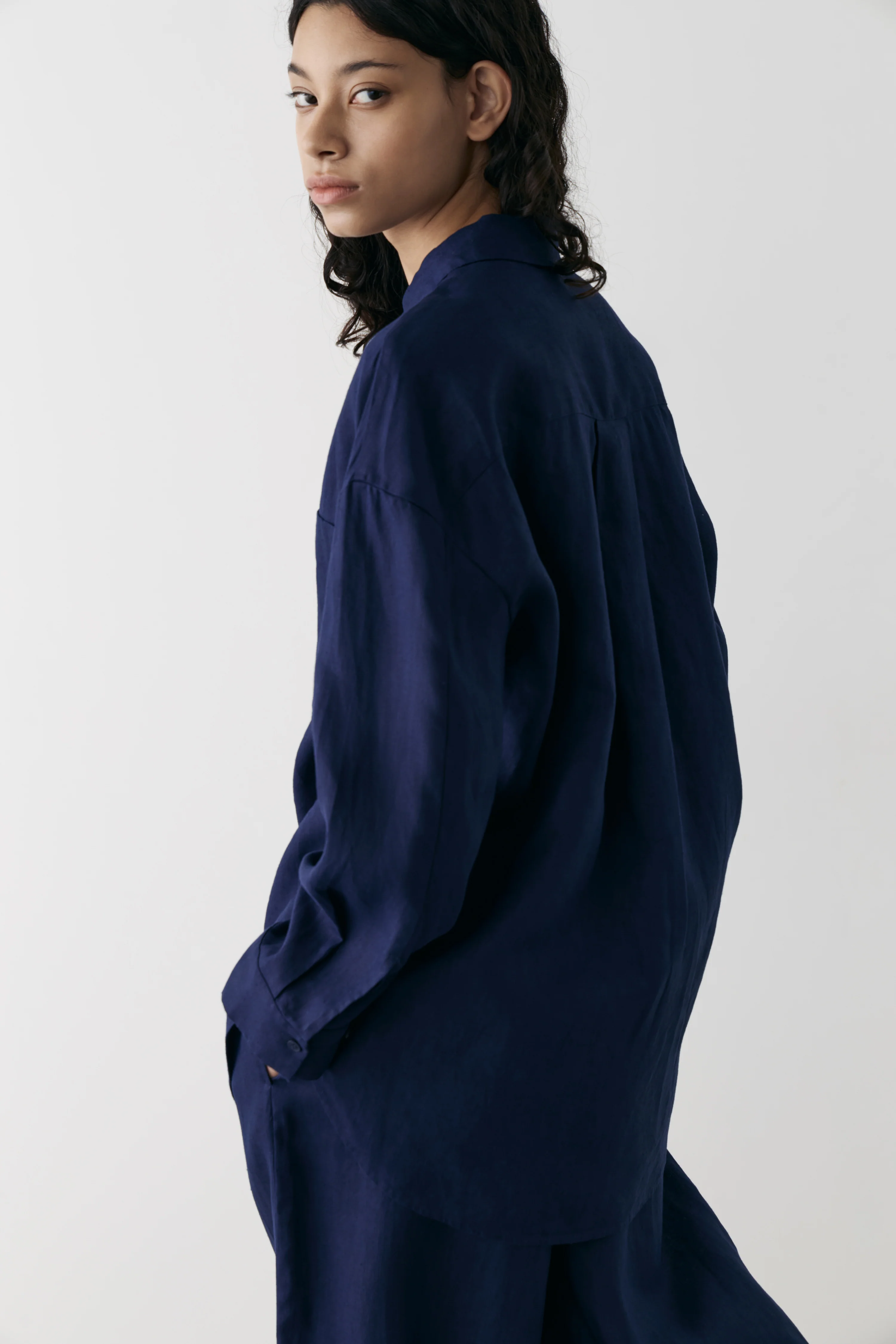 LINEN OVERSIZE SHIRT - Image 3