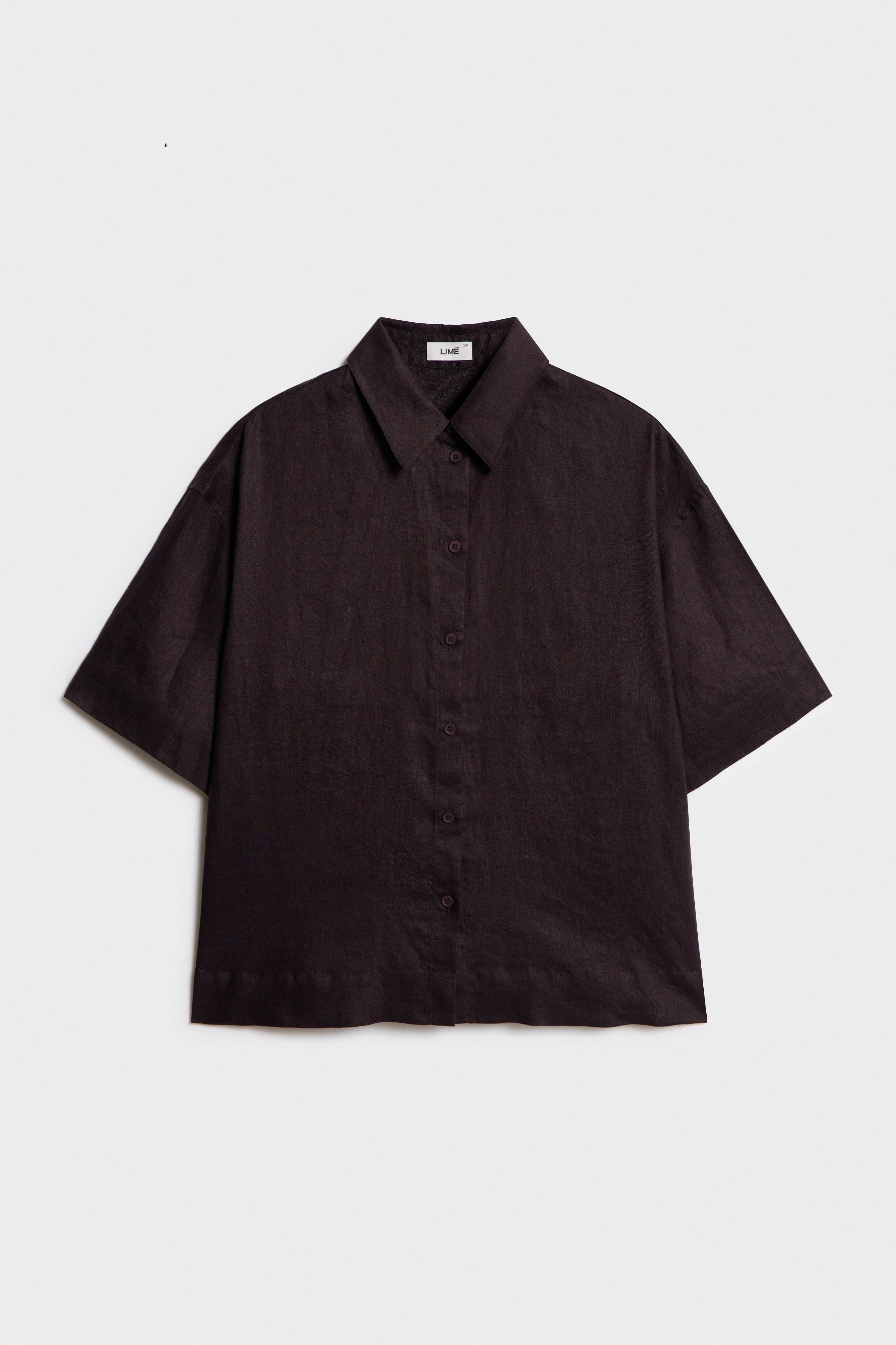 LINEN STRAIGHT FIT SHIRT - Image 6