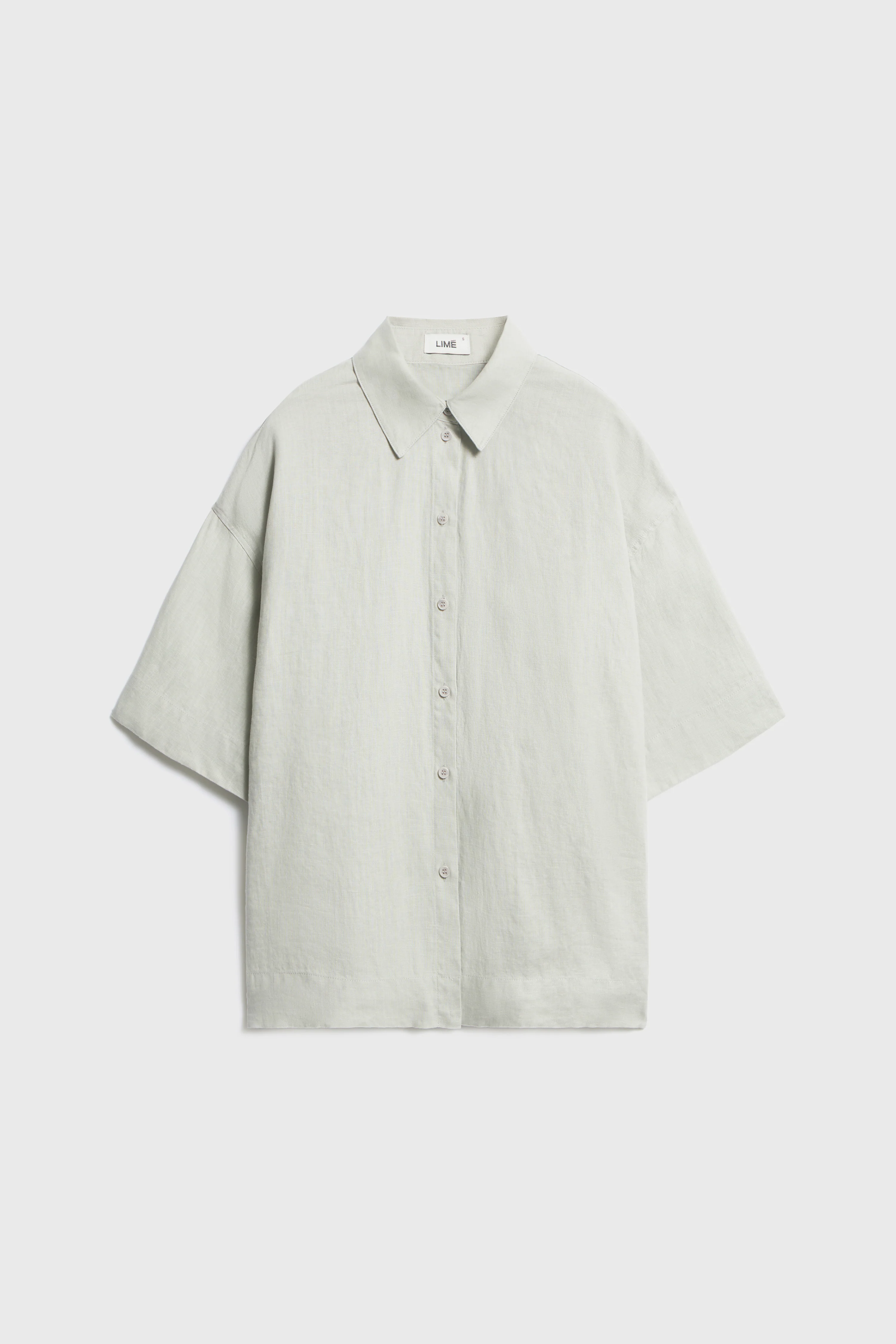 LINEN STRAIGHT FIT SHIRT - Image 5