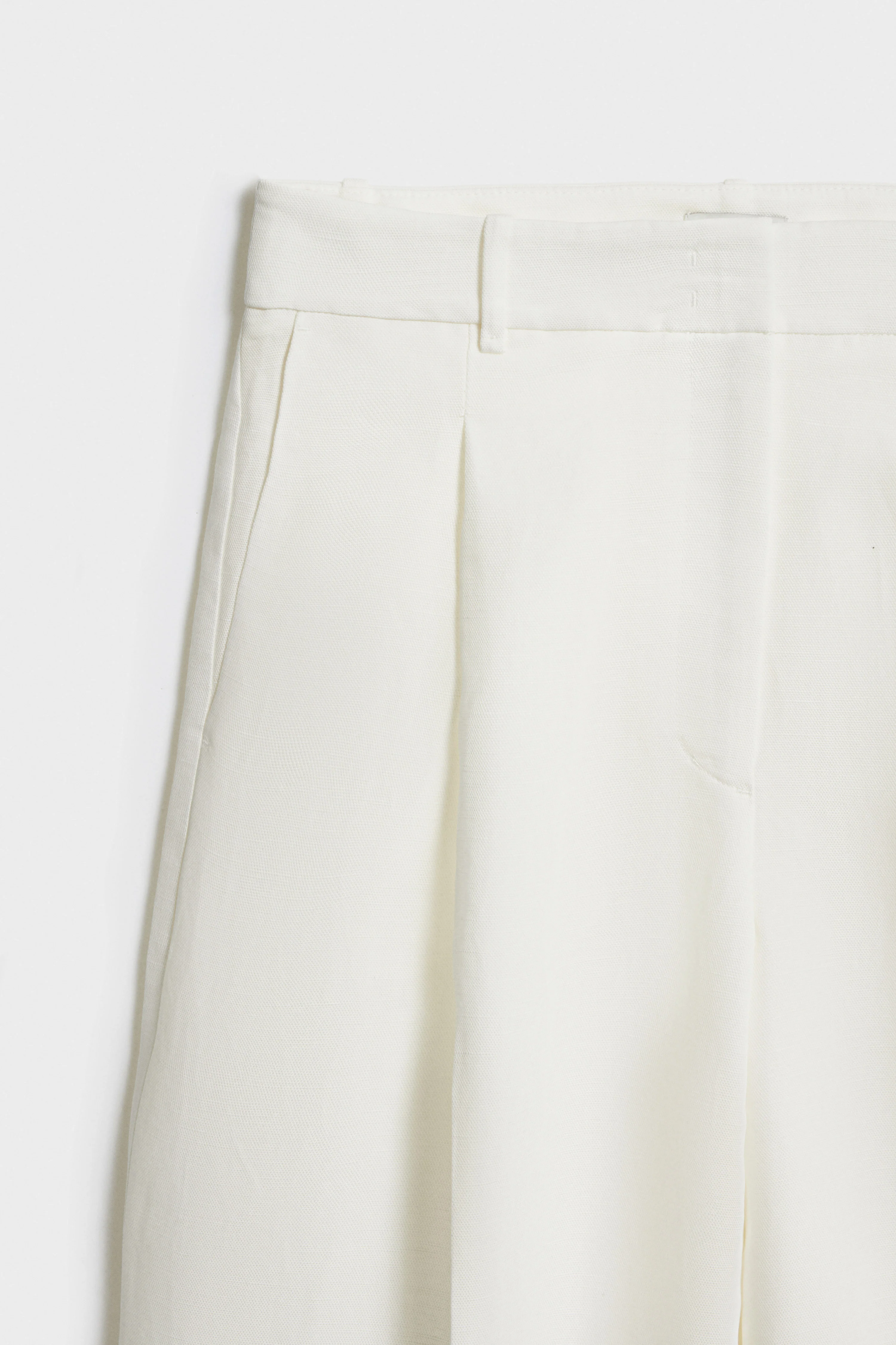 LYOCELL-LINEN TROUSERS WITH DARTS - Image 7
