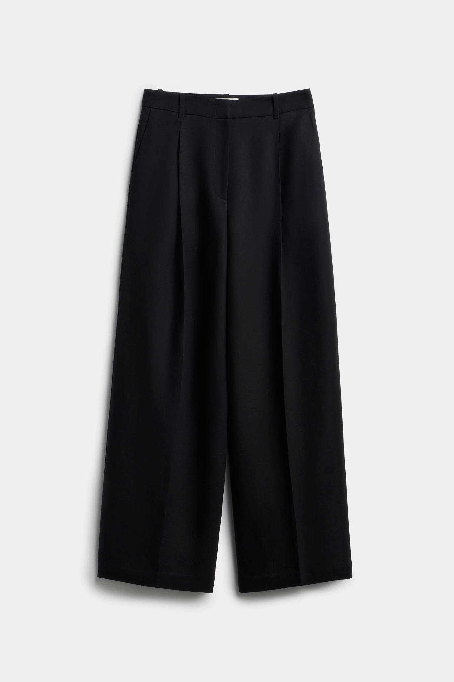 PLEATED LYOCELL-LINEN TROUSERS - Image 3