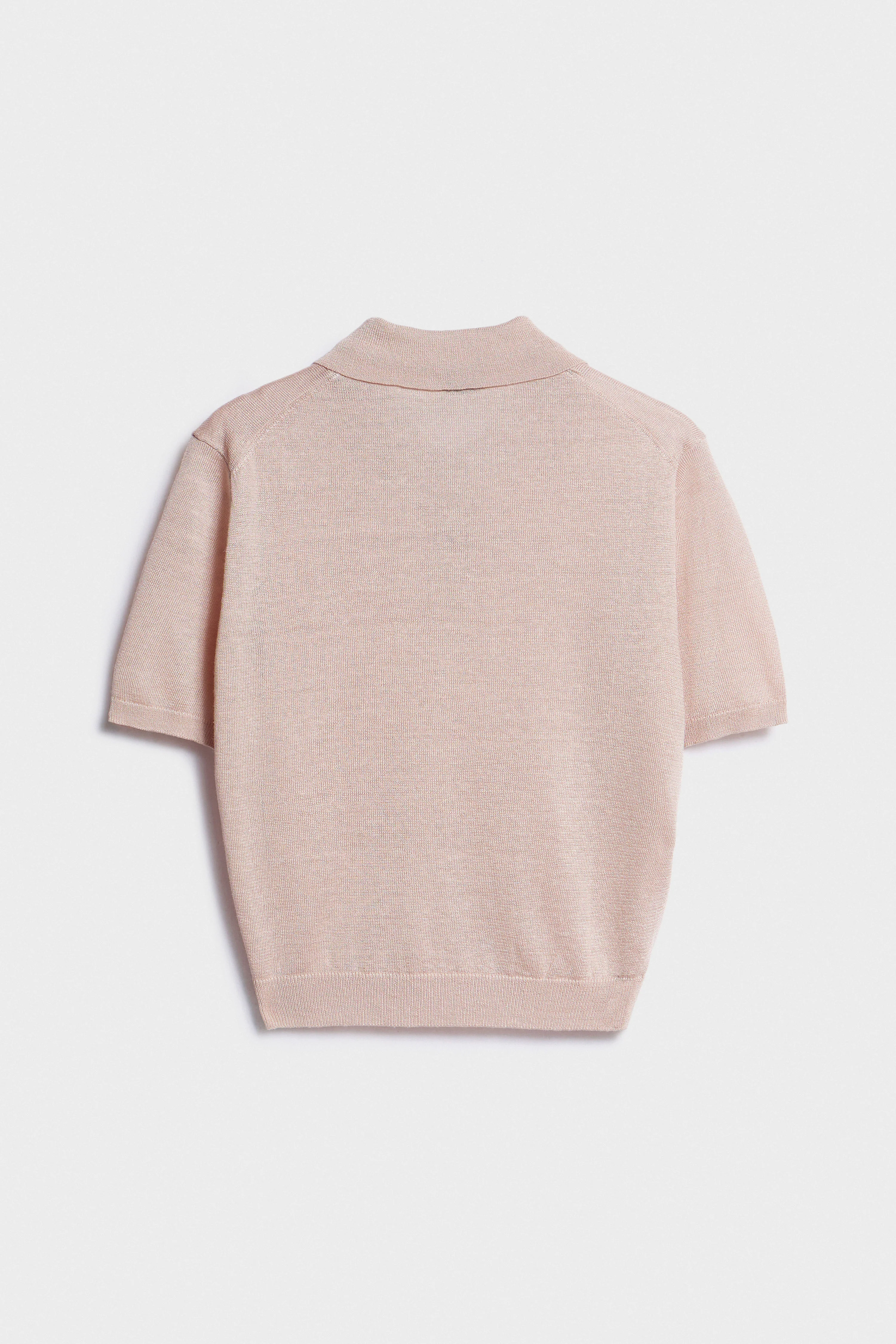 LINEN-VISCOSE POLO SWEATER - Image 6