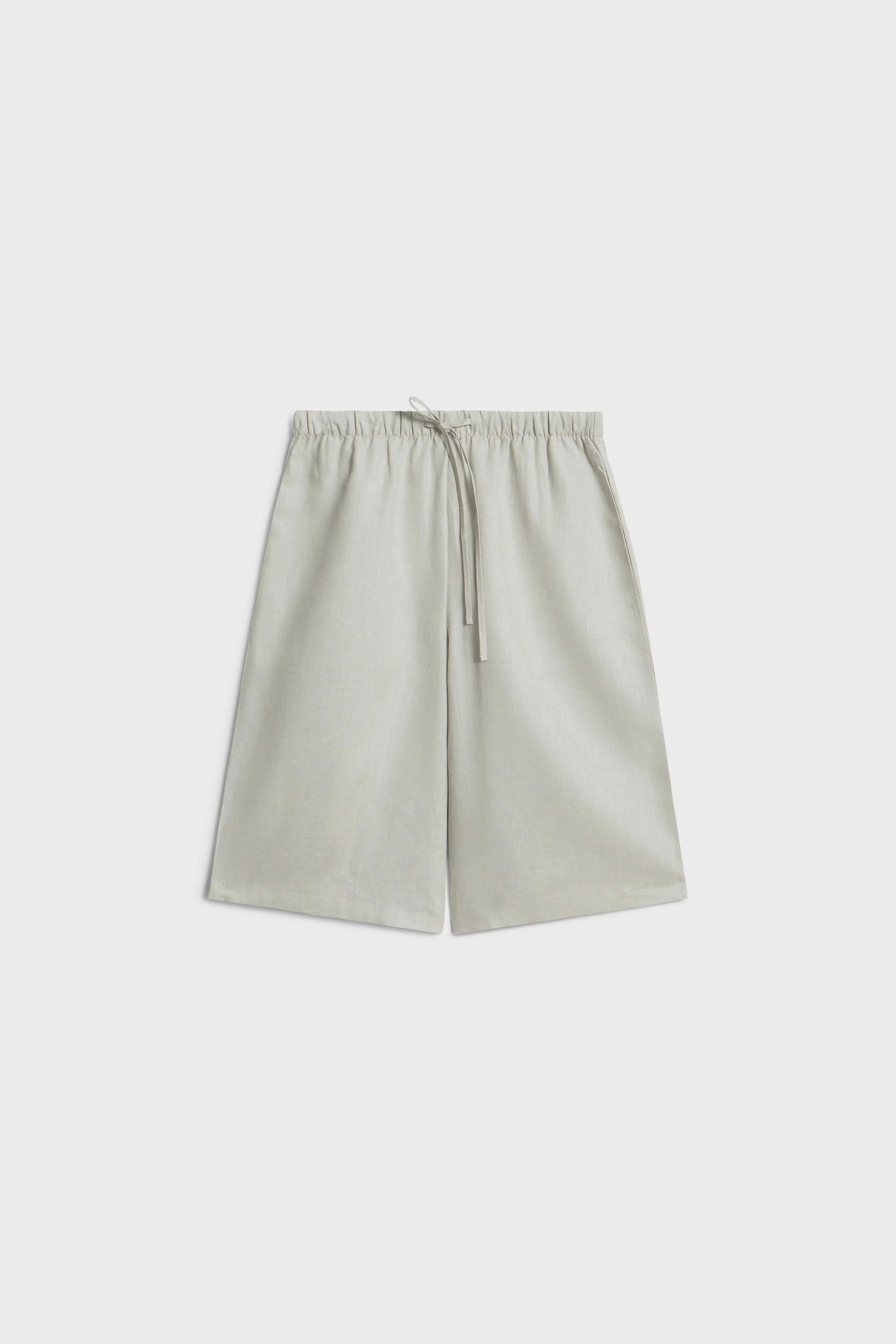 LINEN WIDE-LEG SHORTS - Image 5