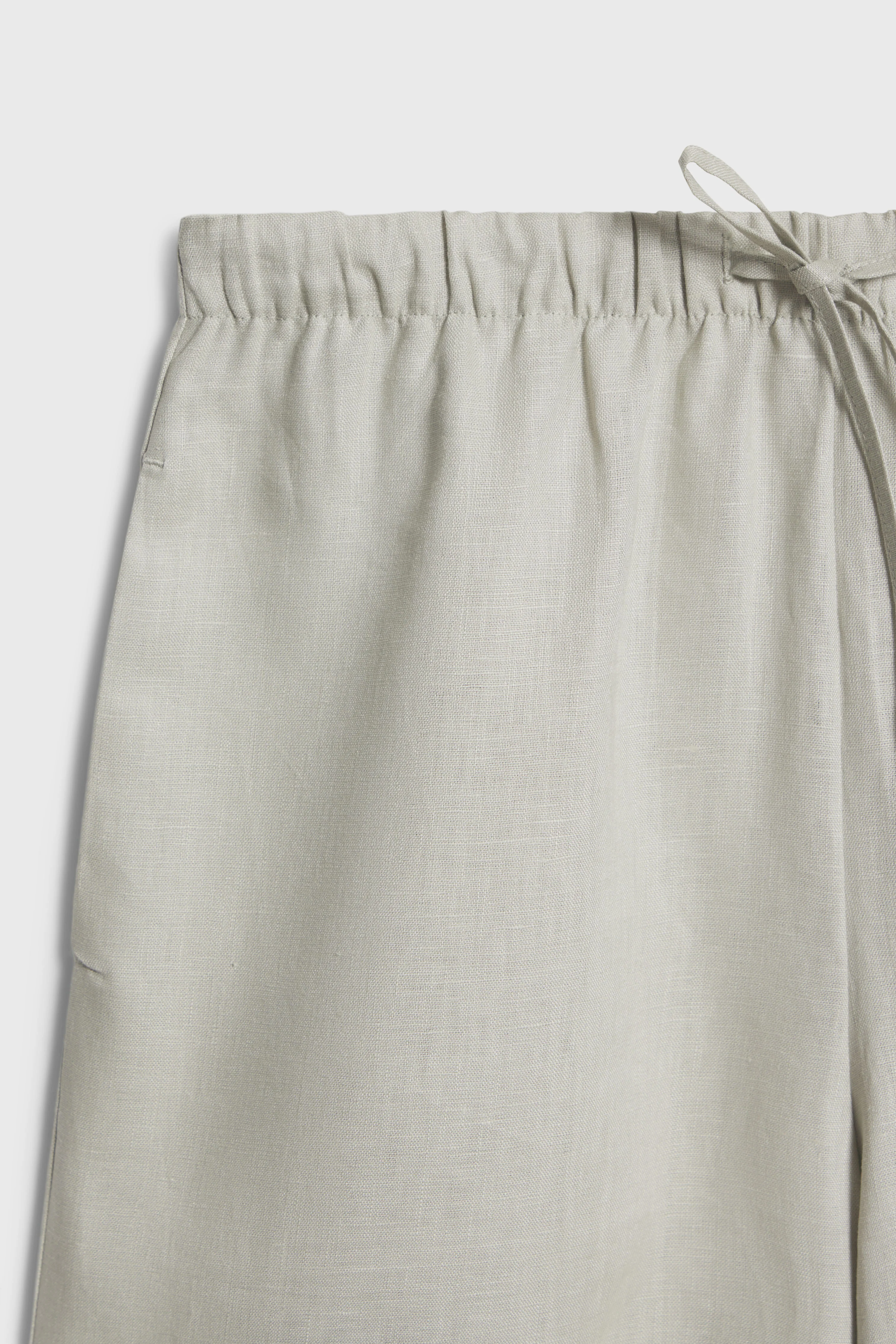 LINEN WIDE-LEG SHORTS - Image 7