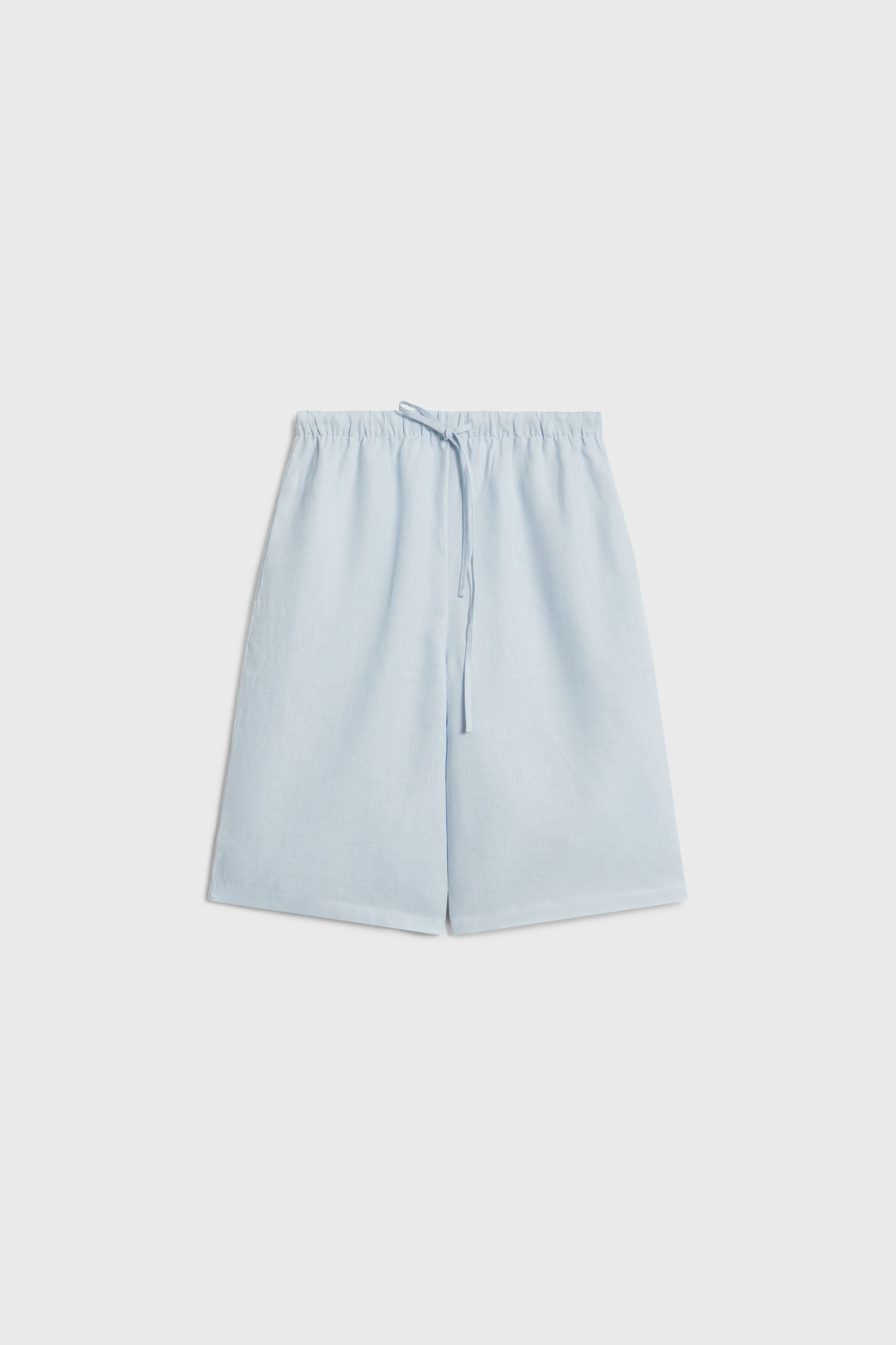 LINEN WIDE-LEG SHORTS - Image 5