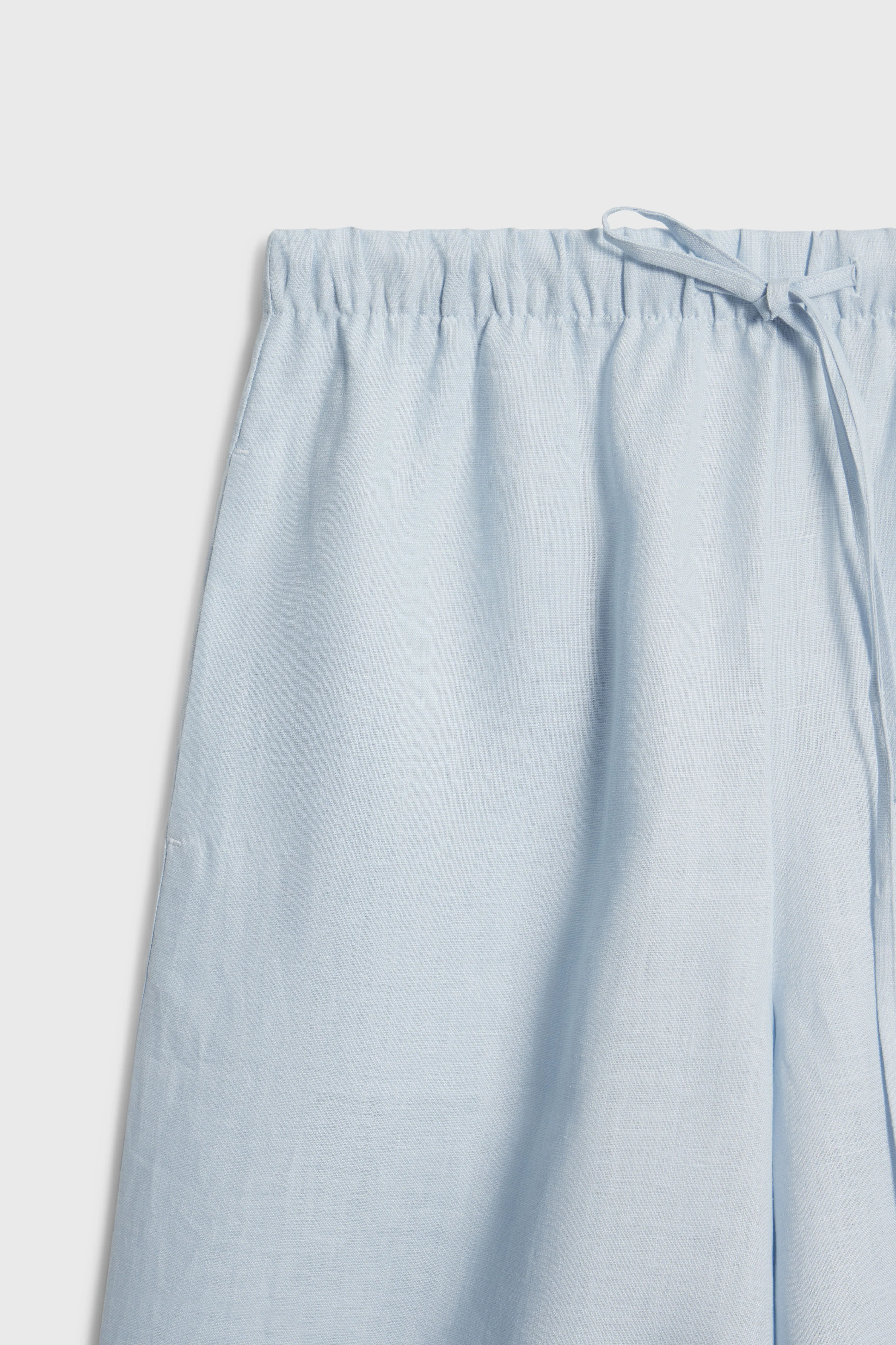 LINEN WIDE-LEG SHORTS - Image 7