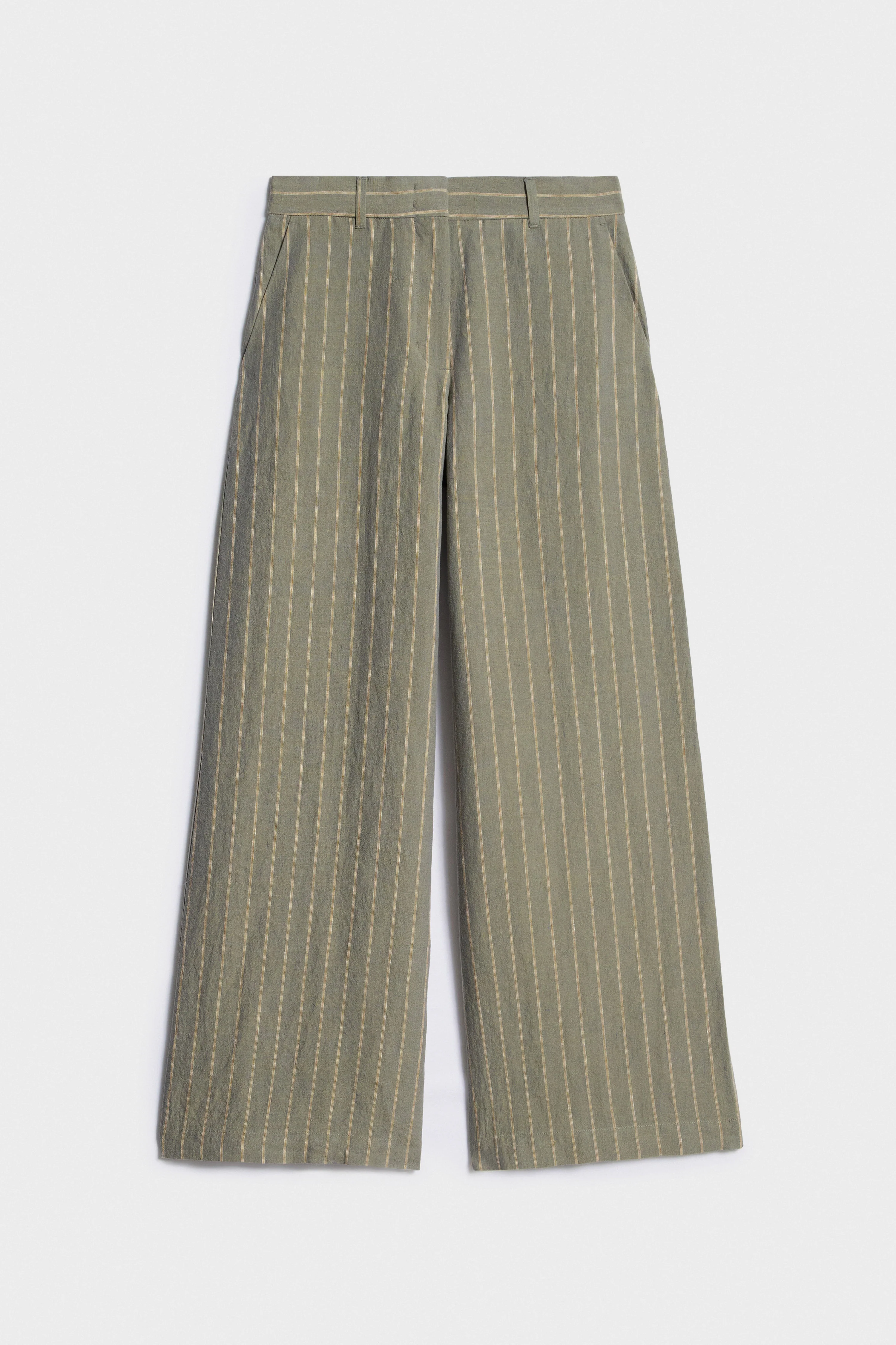LINEN WIDE TROUSERS - Image 5