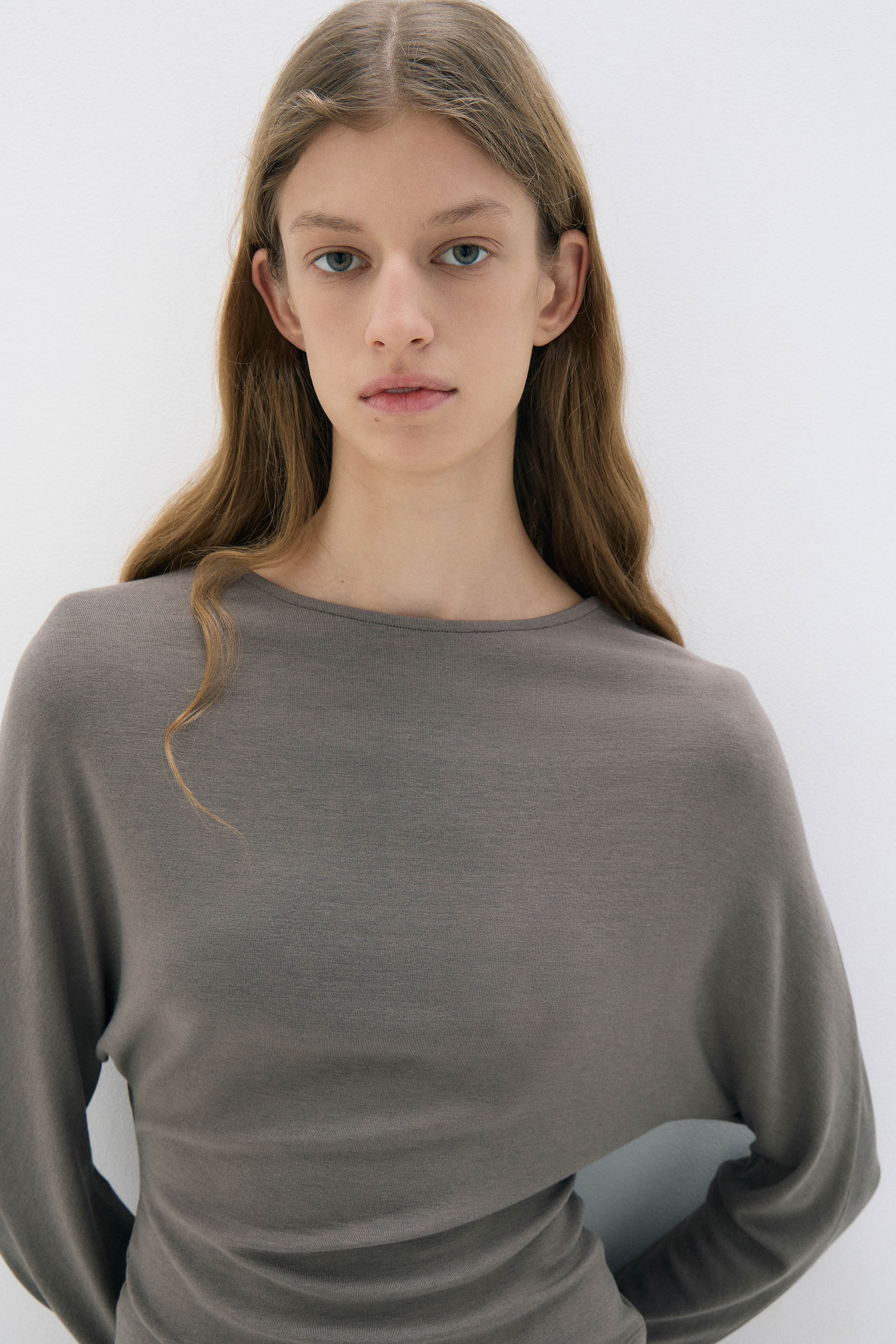 LONG-SLEEVED LYOCELL-WOOL T-SHIRT