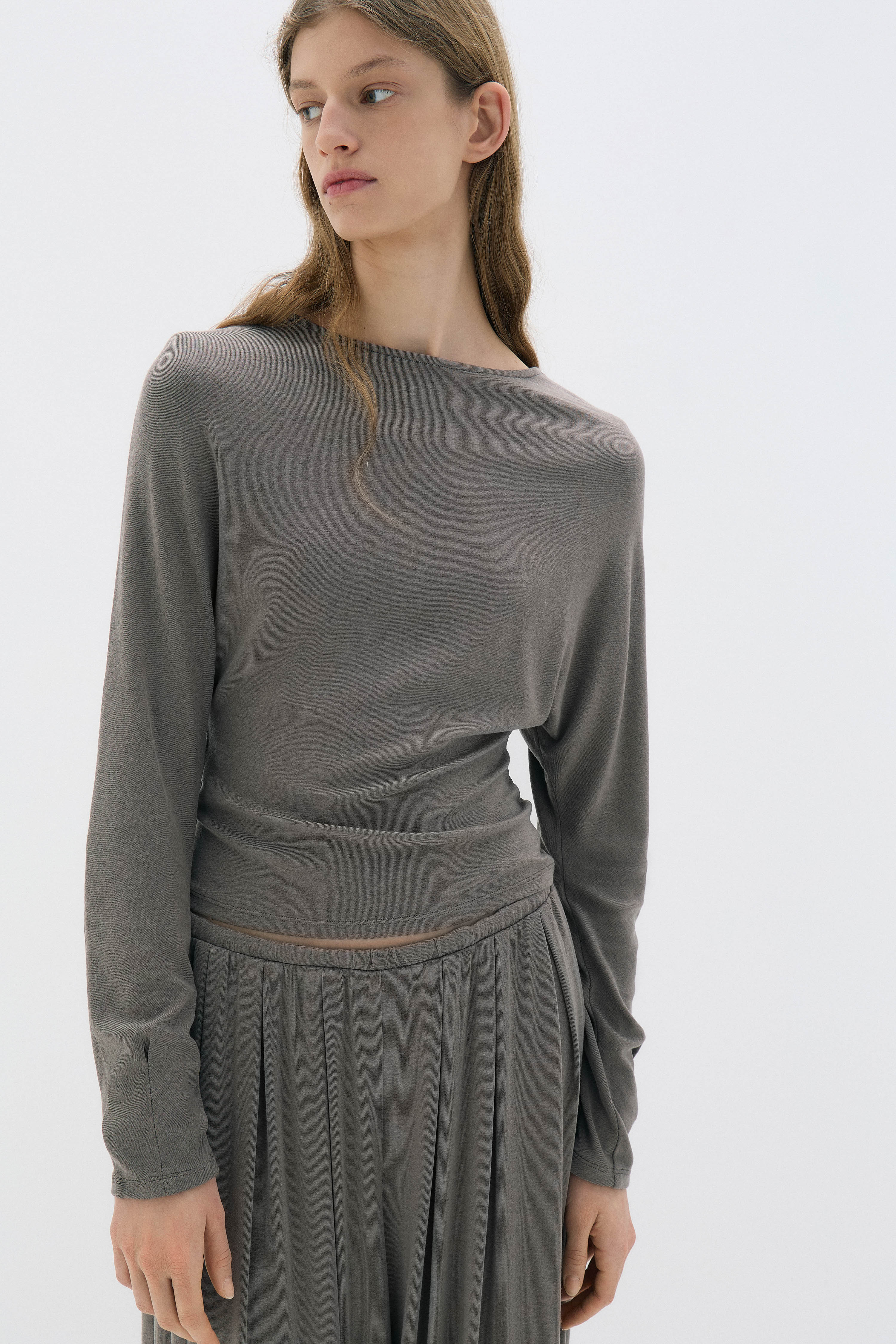LONG-SLEEVED LYOCELL-WOOL T-SHIRT - Image 3