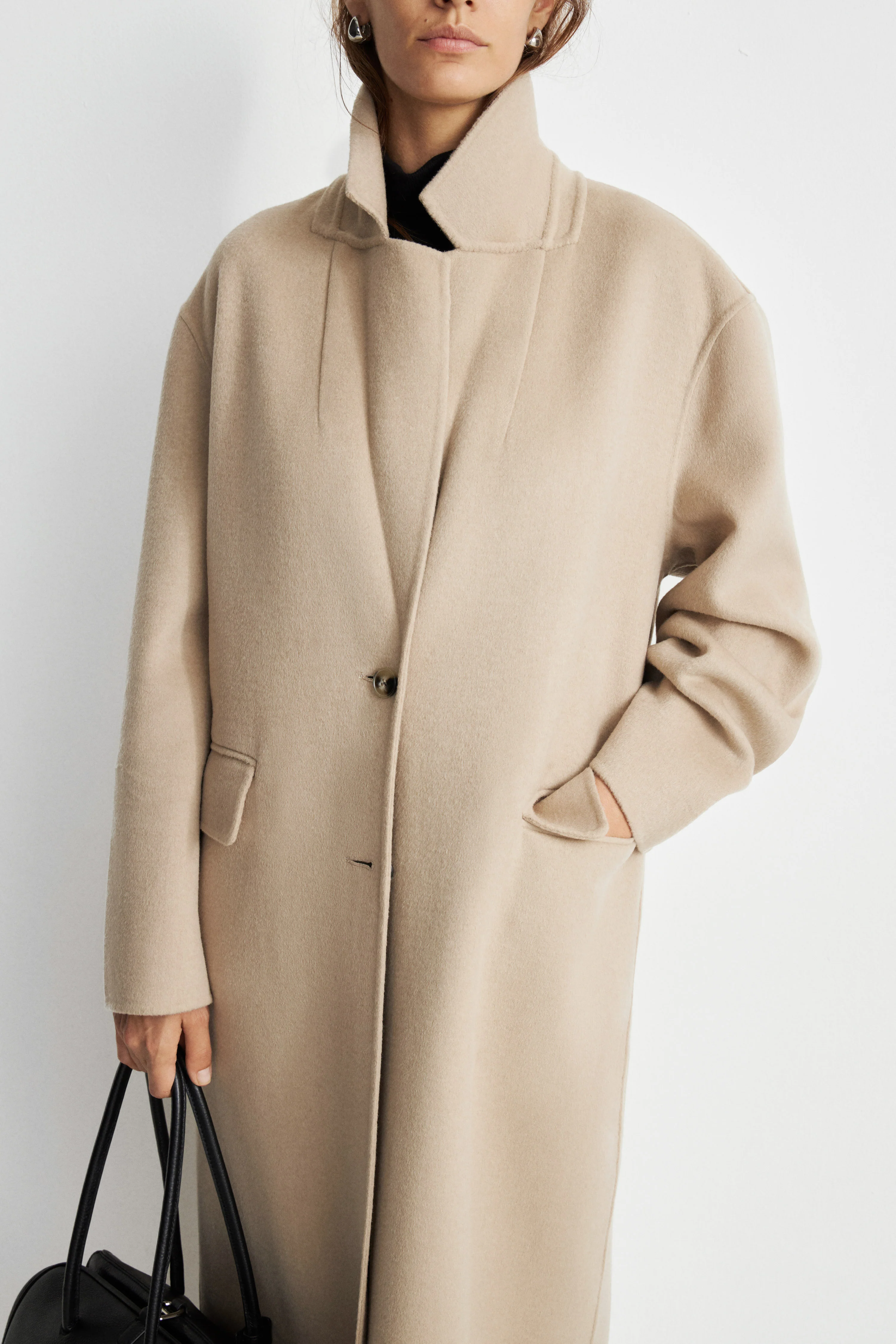 HANDMADE WOOL-BLEND COAT - Image 3