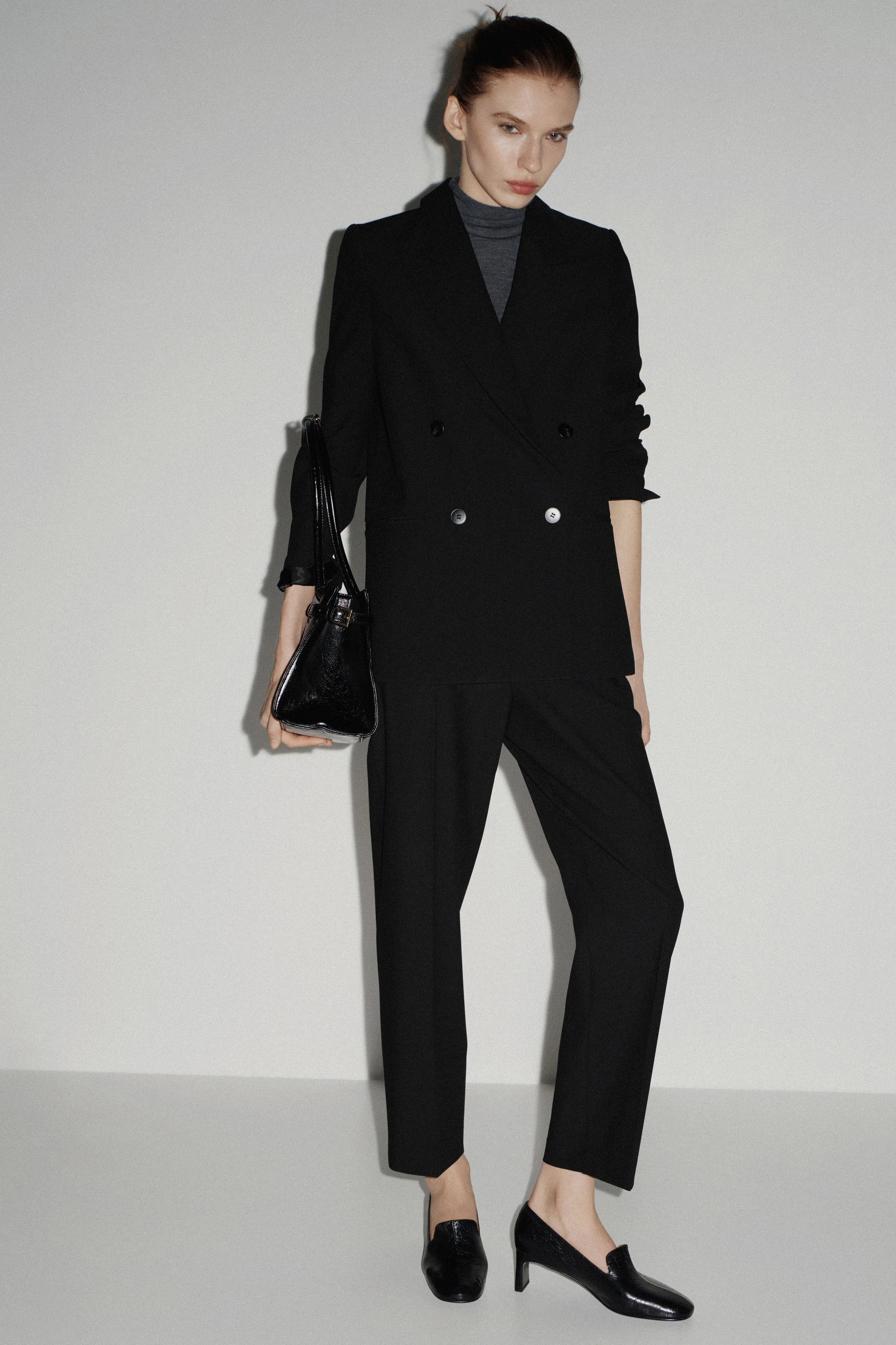 LONGLINE DOUBLE-BREASTED BLAZER - Image 3