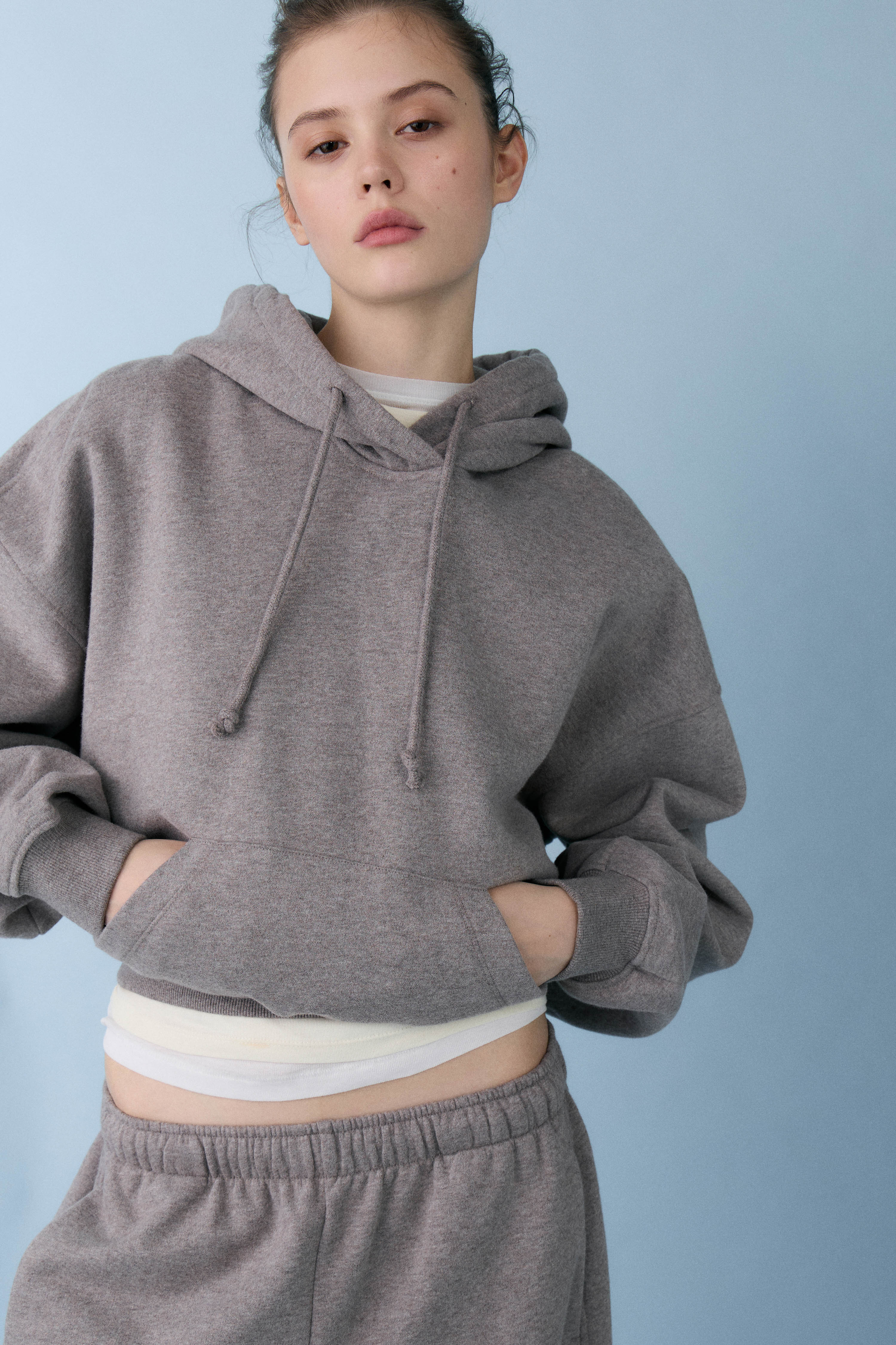 LOOSE-FIT COTTON HOODED SWEATSHIRT