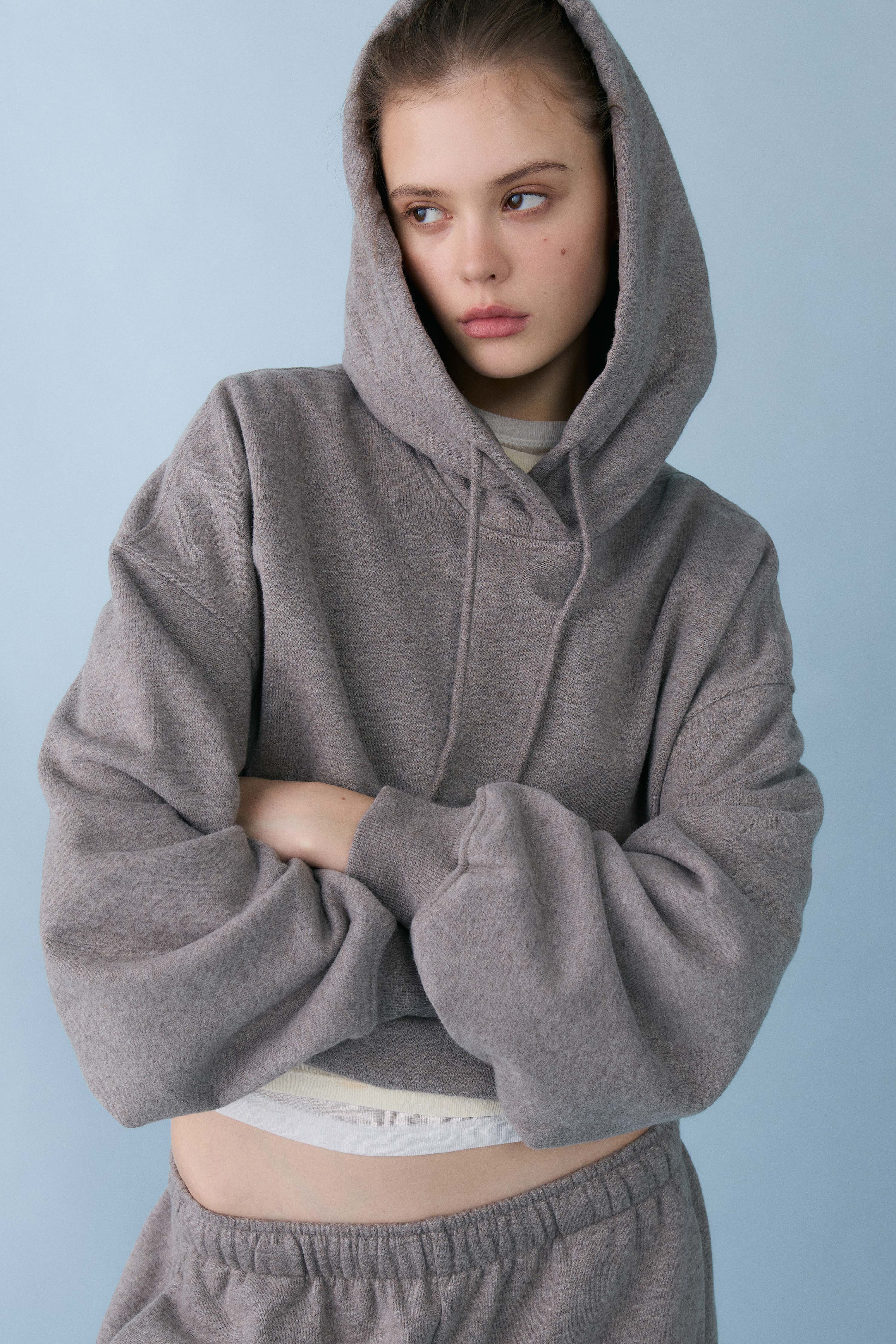 LOOSE-FIT COTTON HOODED SWEATSHIRT - Image 3